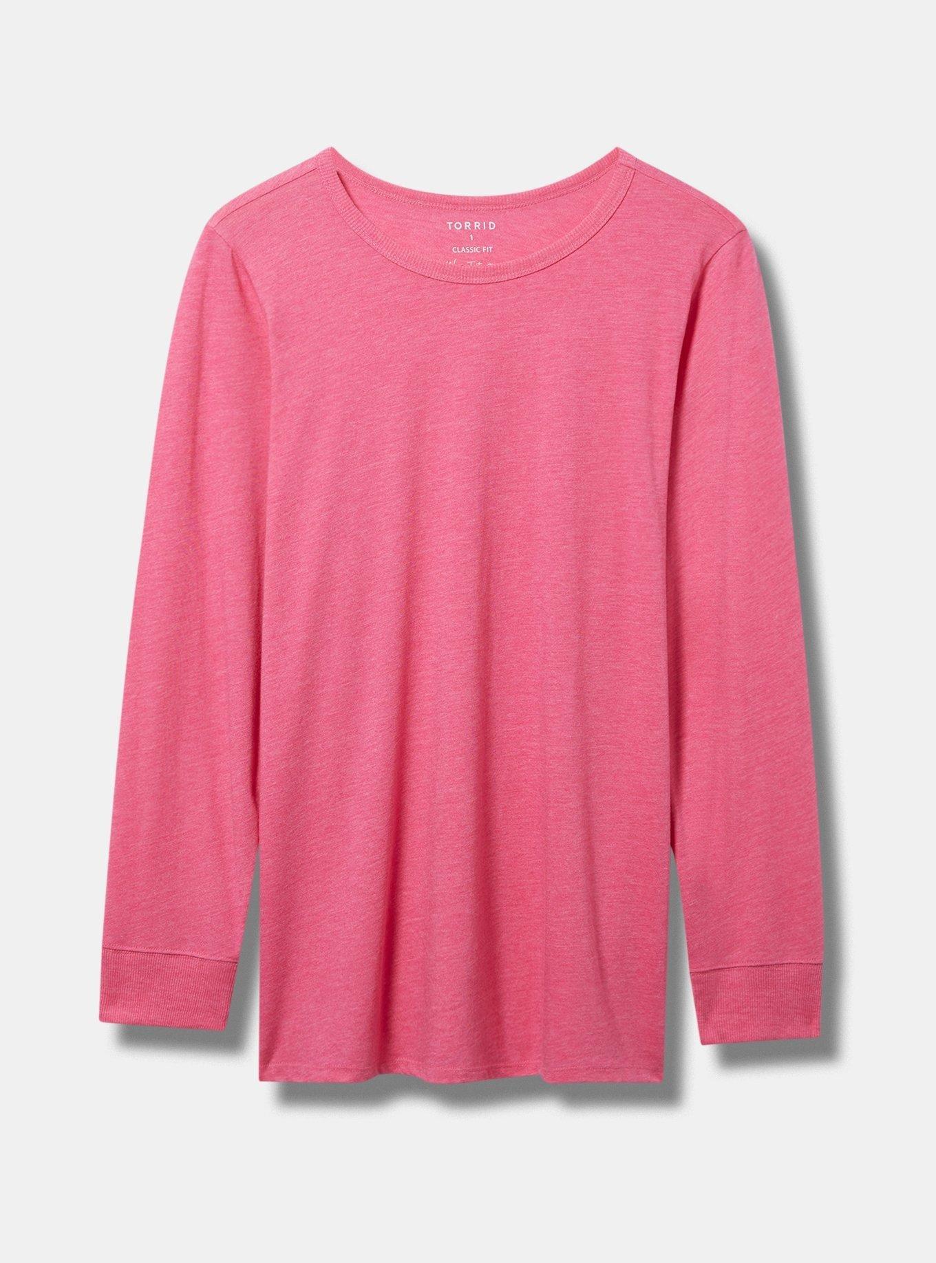 Plus Size - Everyday Signature Jersey Crew Neck Long Sleeve Tee - Torrid