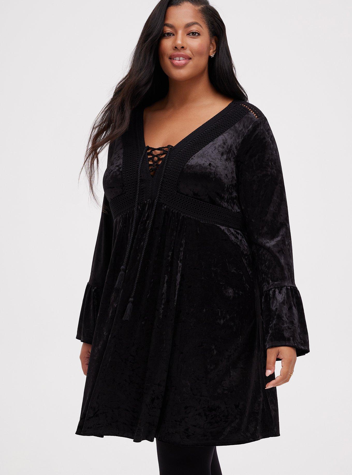 plus size black skater dress - Lace Up - Velvet Deep size:IT 39 - US 8.5 This Boohoo essential transitions Amsale Draped Satin Pencil Color:Mustard (6)