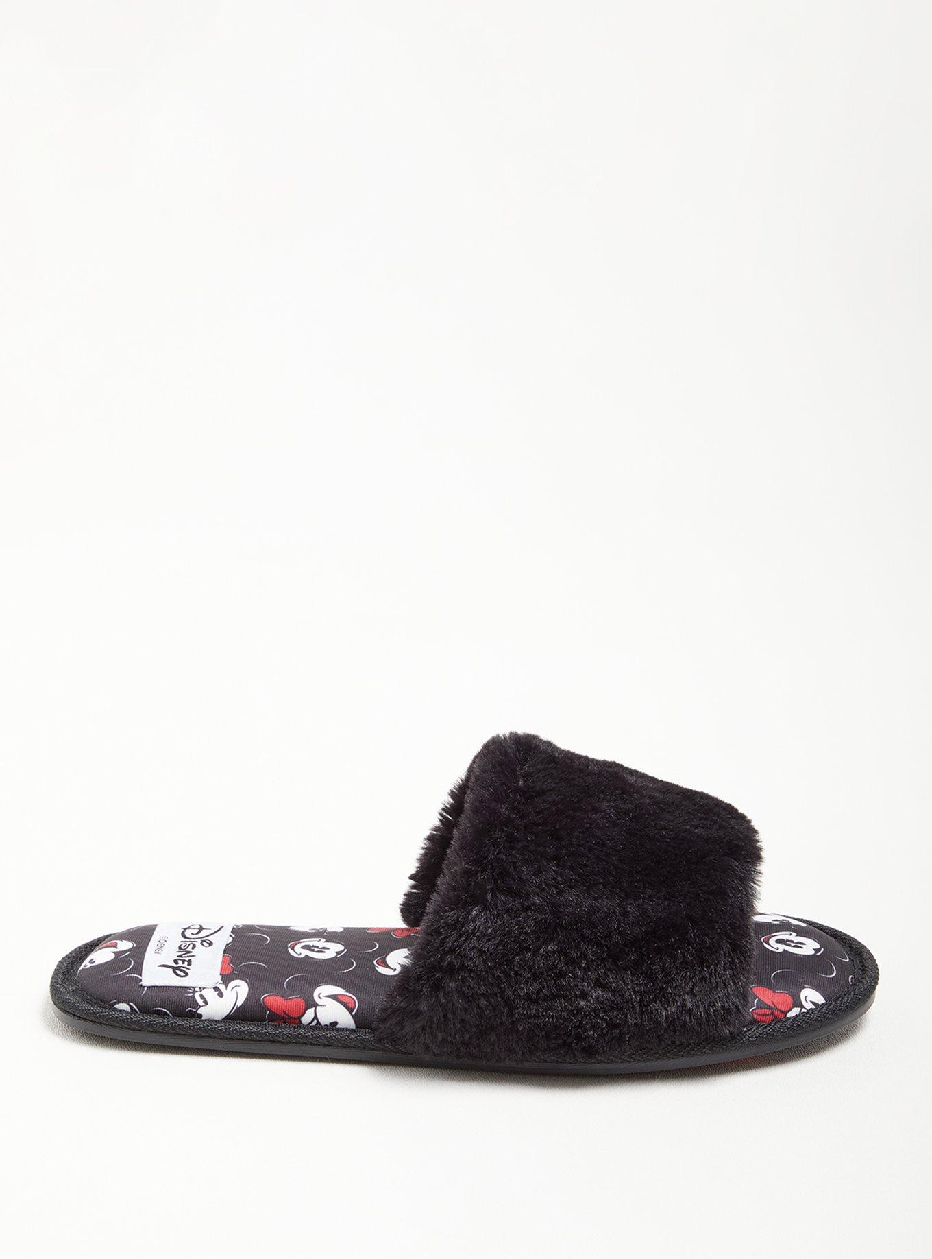 Slipper - Faux Fur Disney Mickey & Minnie Mouse (WW), MULTI, alternate