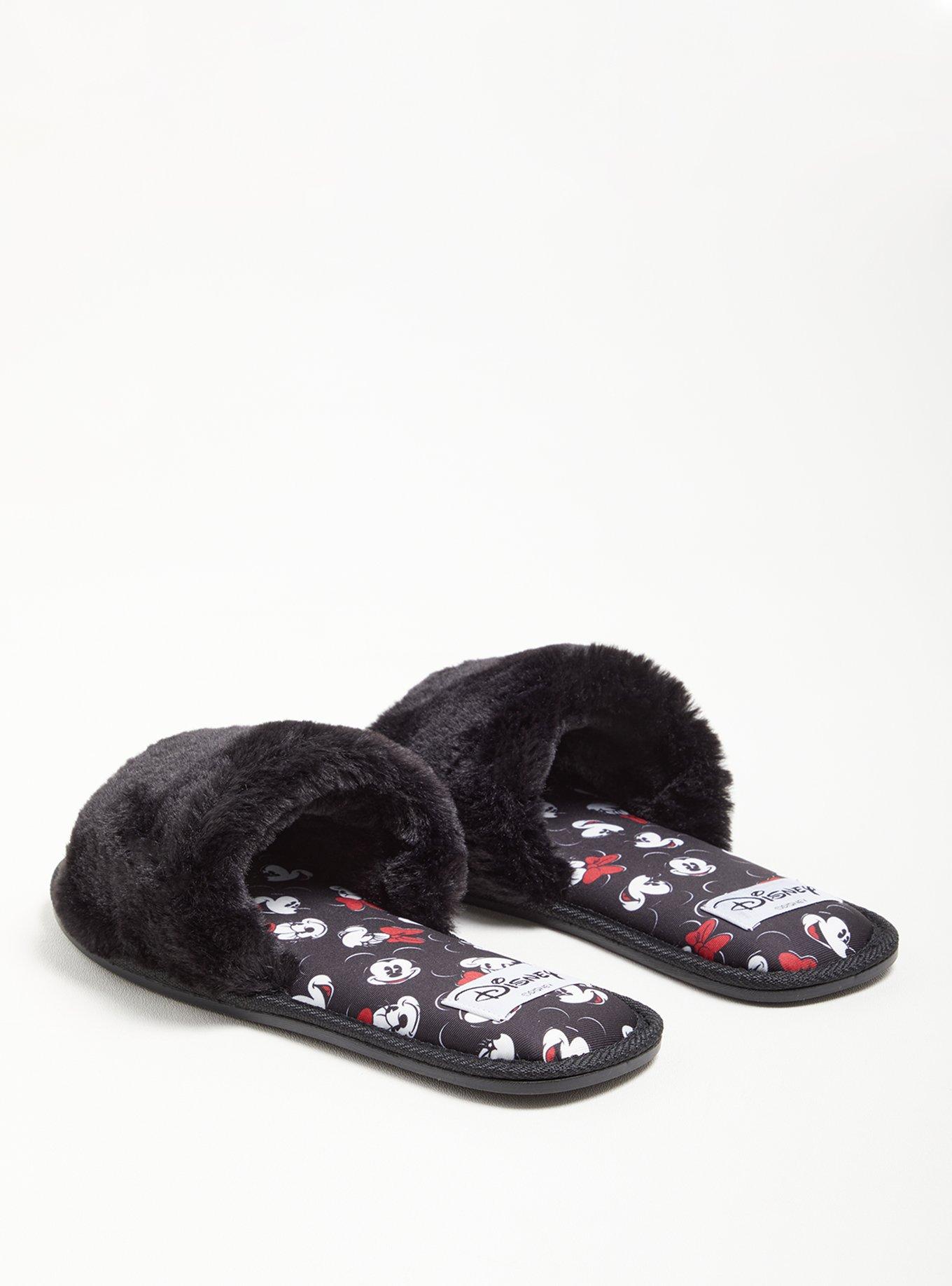 Slipper - Faux Fur Disney Mickey & Minnie Mouse (WW), MULTI, alternate