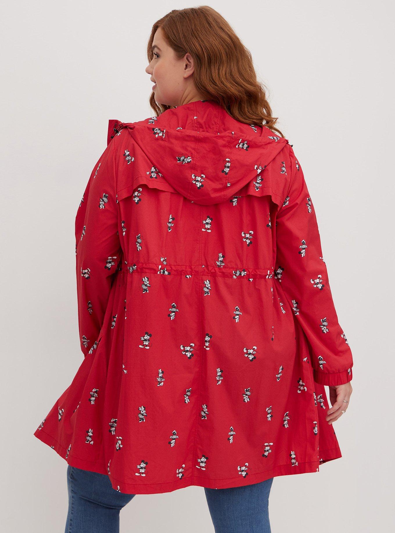 Plus size red clearance raincoat