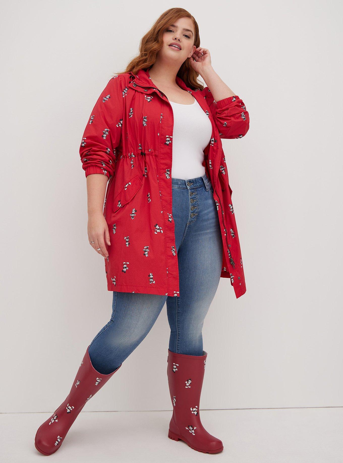 Plus Size - Rainjacket - Disney Mickey & Minnie Mouse Red - Torrid