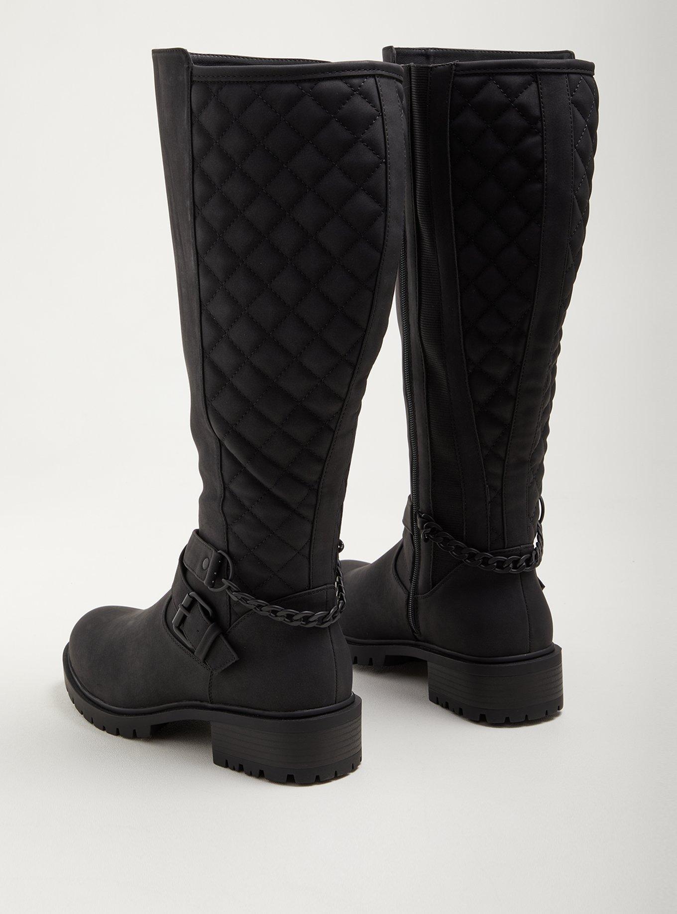 Plus Size - Quilted Chain Knee Boot (WW) - Torrid