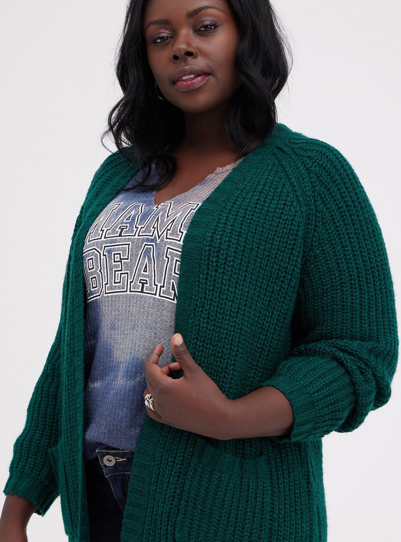 Torrid green outlet sweater