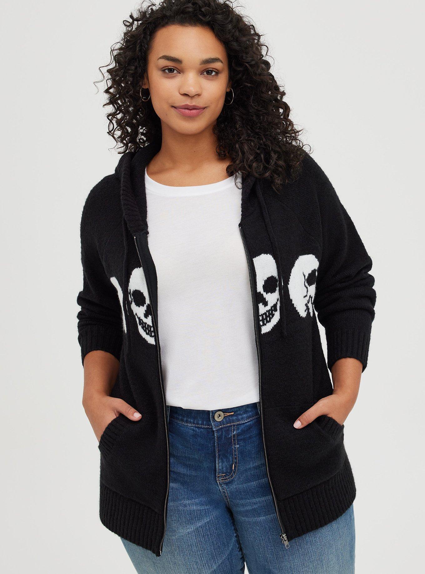 Plus Size Hoodies & Sweatshirts for Women: Skull & Tunic Sweaters