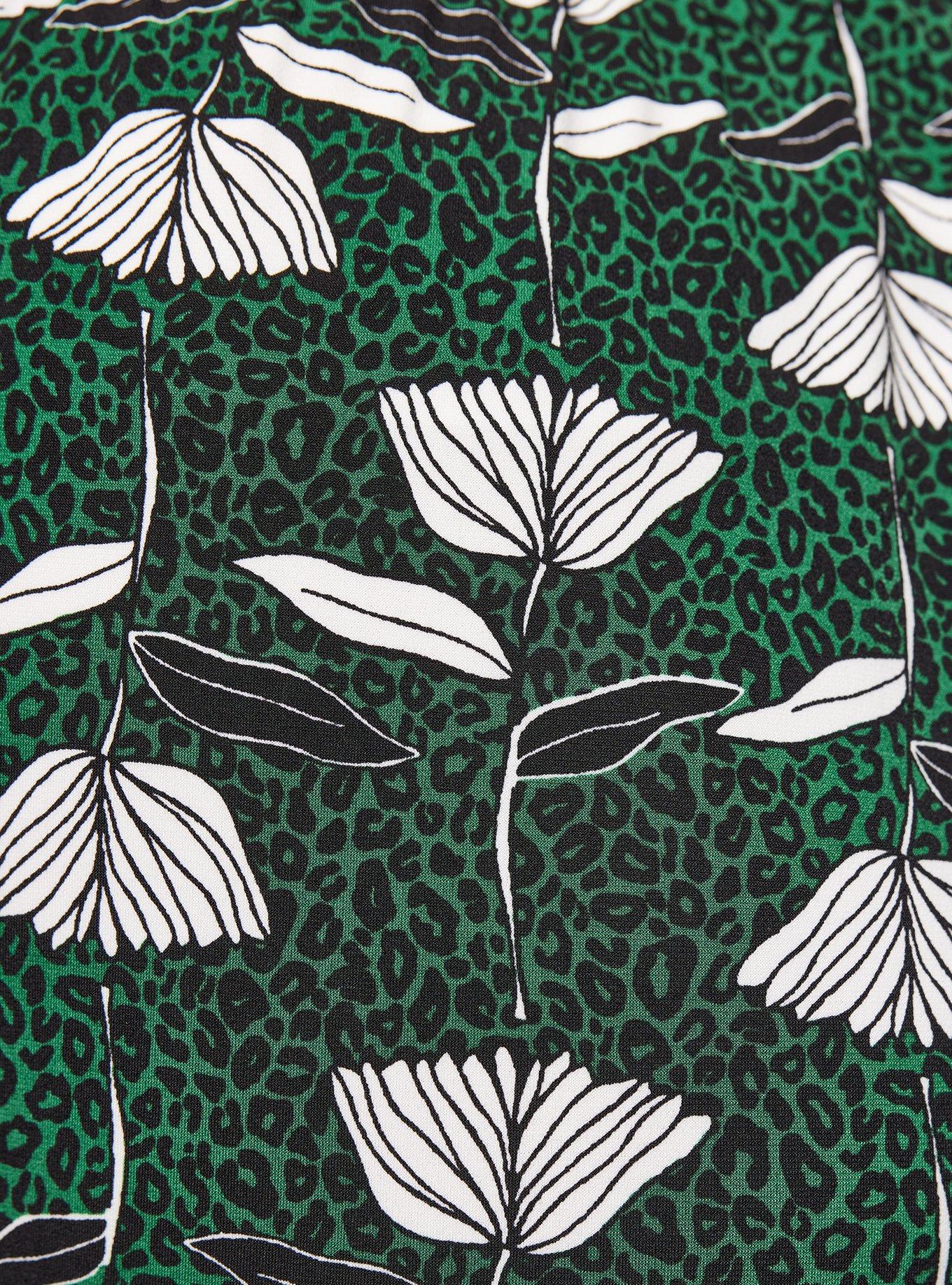 Plus Size Sylvia Mollie Jogger - Studio Knit Floral Green, FLORAL GREEN, alternate