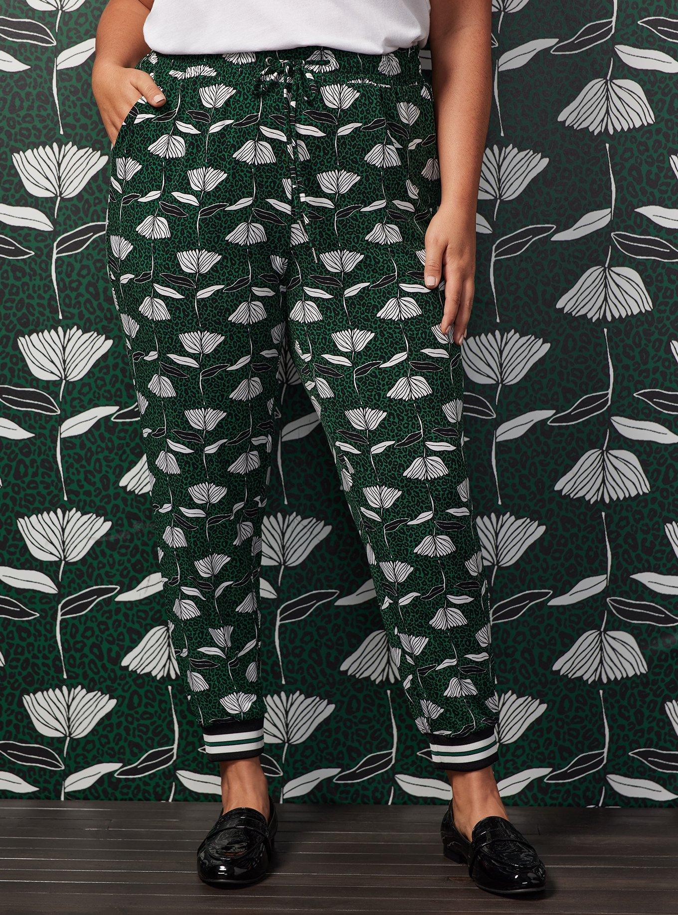 Sylvia Mollie Jogger - Studio Knit Floral Green, , hi-res