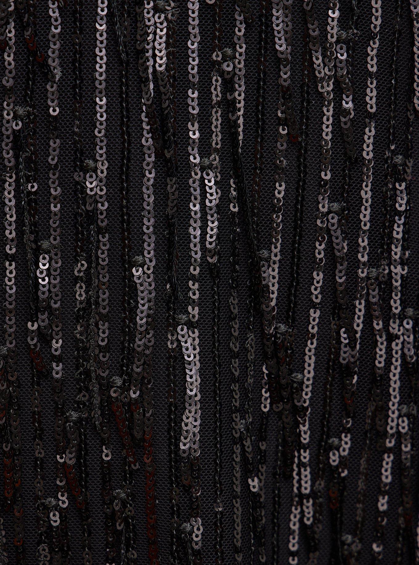 Sophie Swing Cami - Sequin Fringe Black, BLACK, alternate