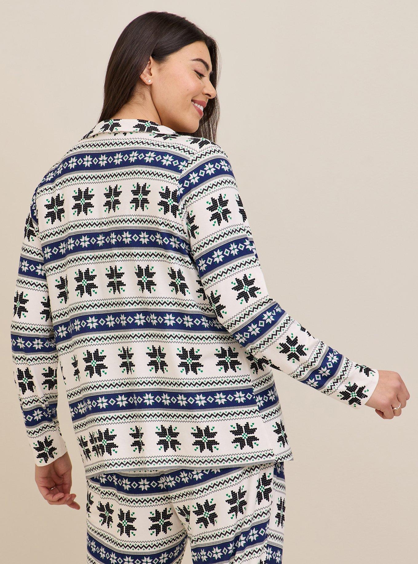 Plus Size Super Soft Button Through Long Sleeve Sleep Shirt Torrid