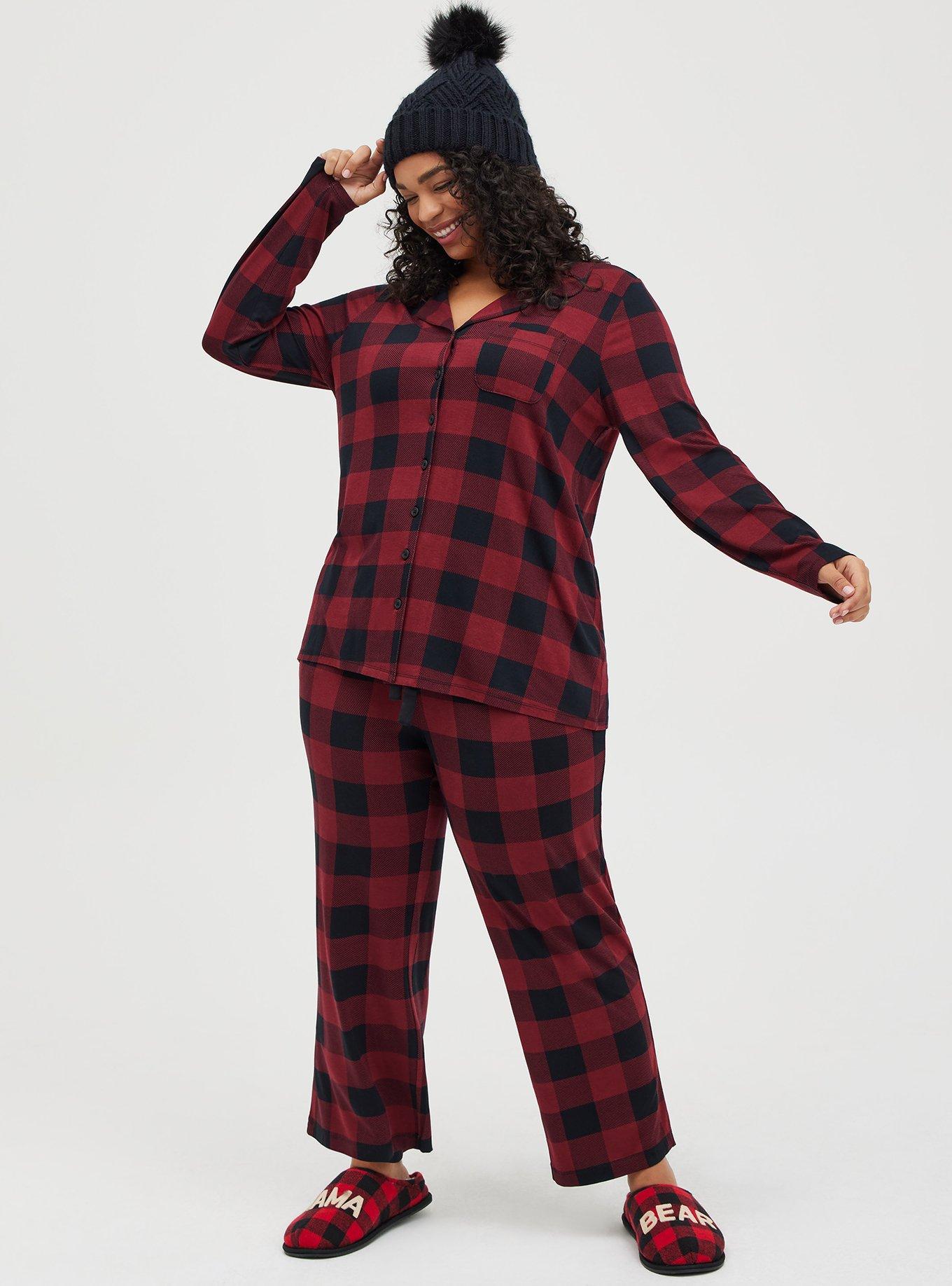 Plus Size Super Soft Button Through Long Sleeve Sleep Shirt Torrid