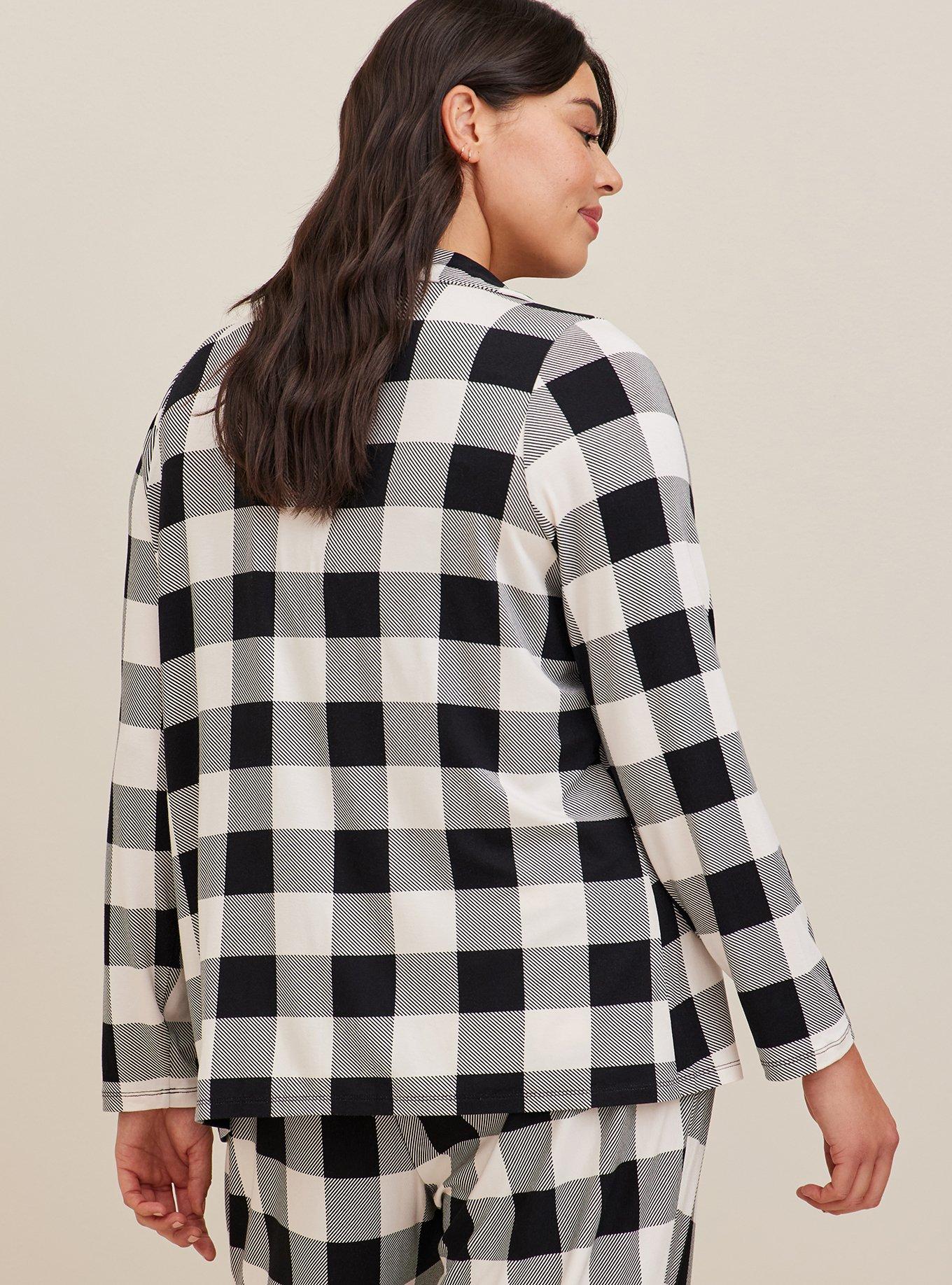 Plus Size Super Soft Button Through Long Sleeve Sleep Shirt Torrid