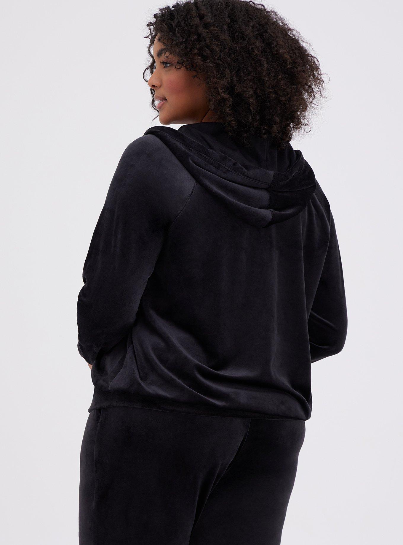 Black velour outlet sweater