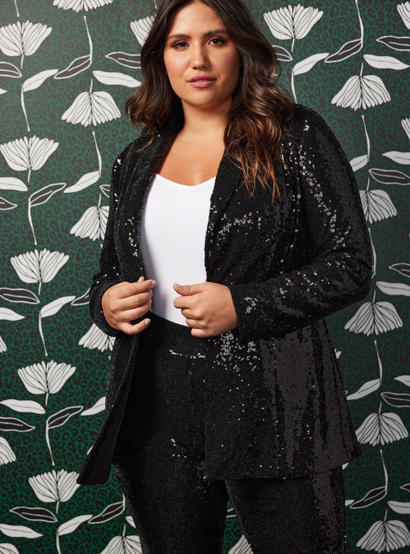 Sequin Tweed Preppy Blazer - Women - Ready-to-Wear