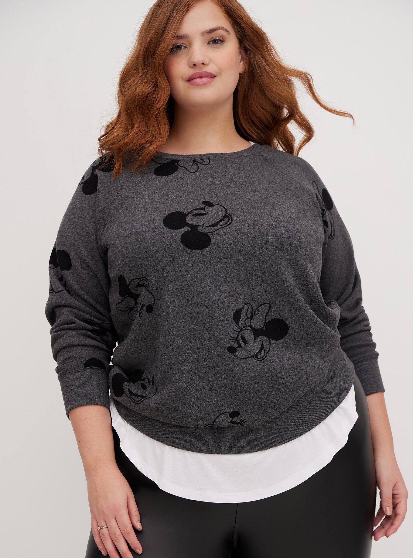 Disney Minnie Mouse Mickey Mouse Girls Fleece Sweatshirt and Flare