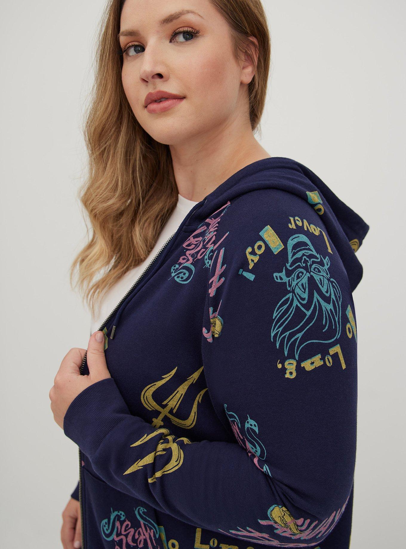 Zip-Up Hoodie - Fleece Villain Ursula, MULTI, alternate