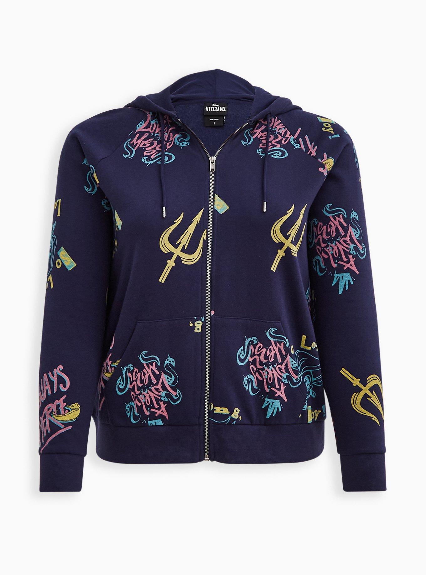 Zip-Up Hoodie - Fleece Villain Ursula, MULTI, hi-res