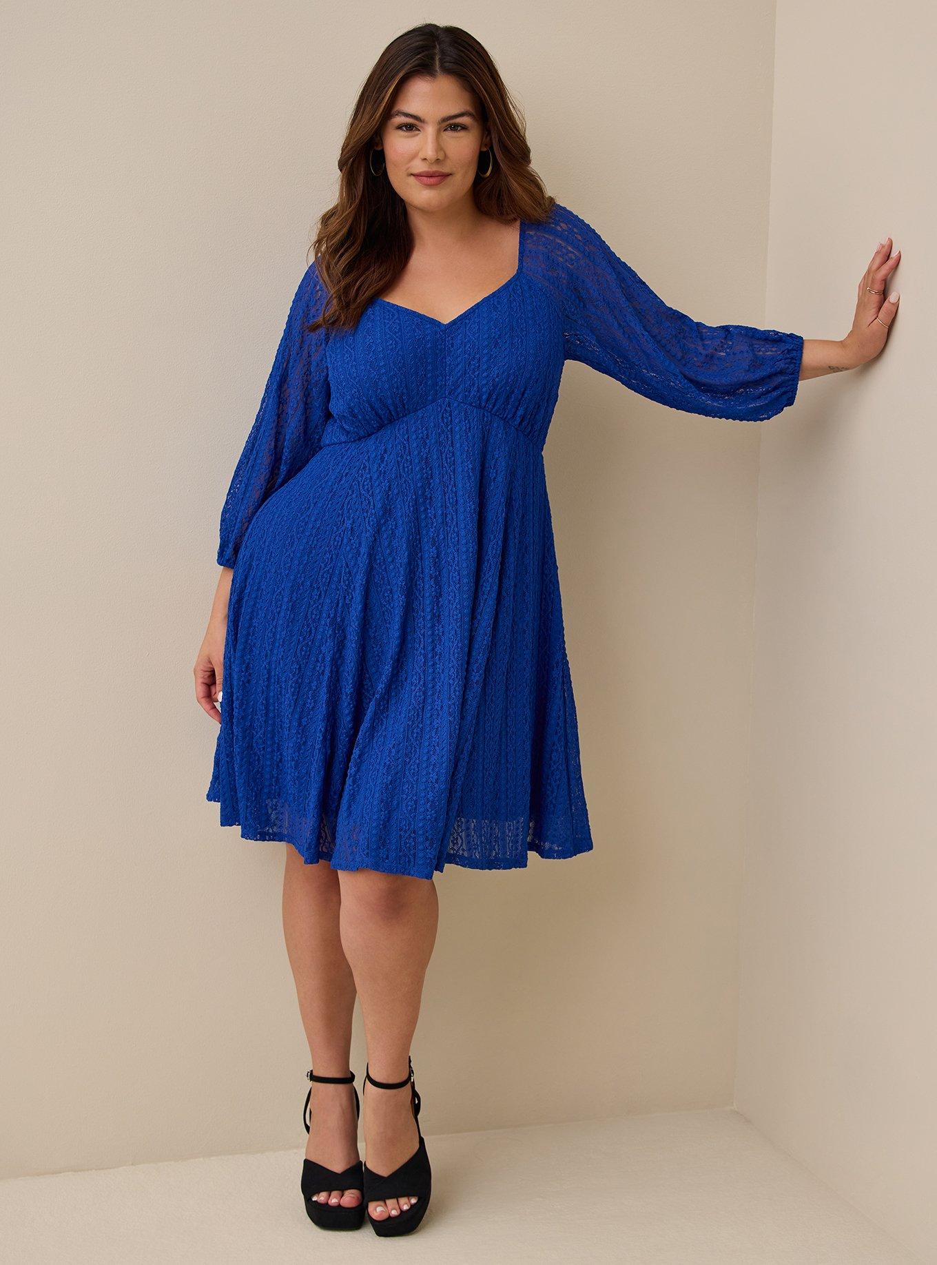 Torrid royal outlet blue dress