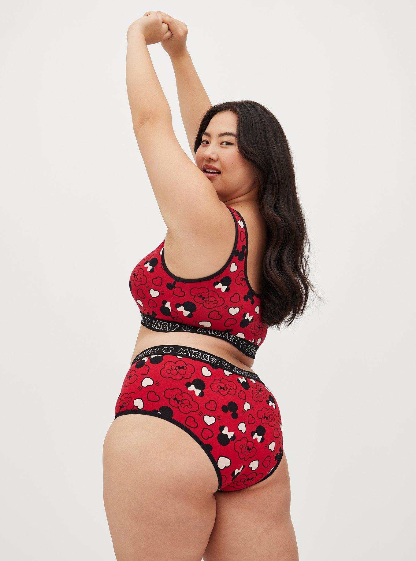 Plus Size - Cheeky Panty - Disney Mickey Mouse I Heart U Red - Torrid