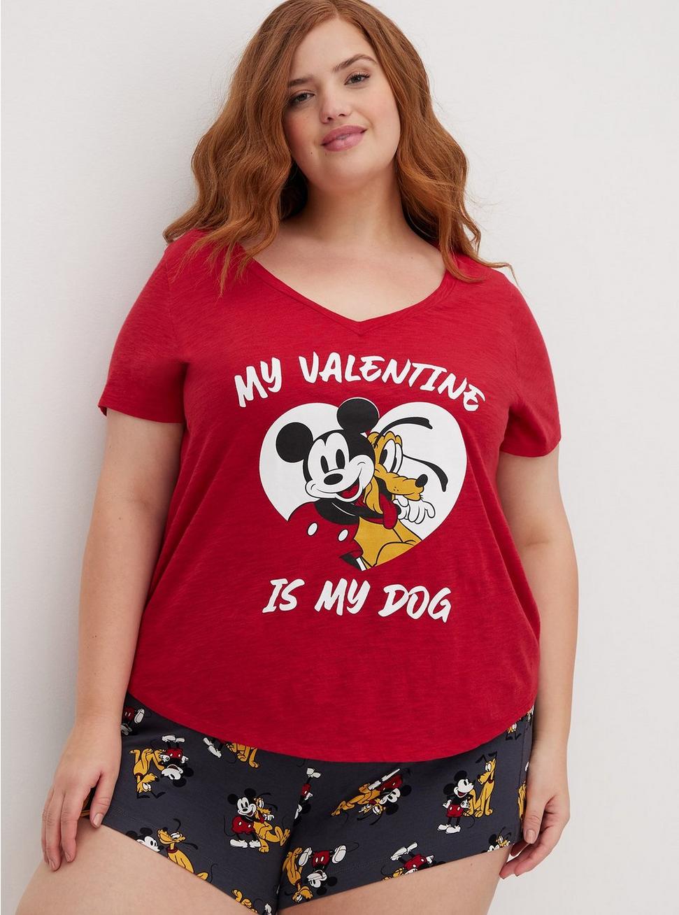 Sleep Top - Disney Mickey & Pluto, JESTER RED, hi-res