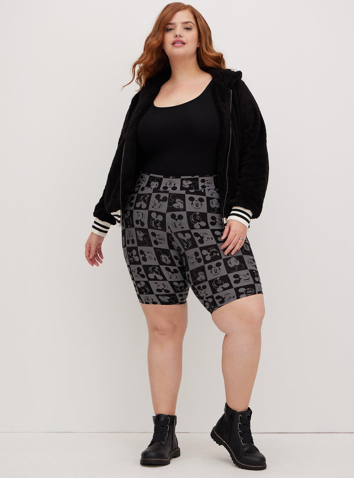 Plus Size - Disney Mickey Mouse Black Crop Legging - Torrid