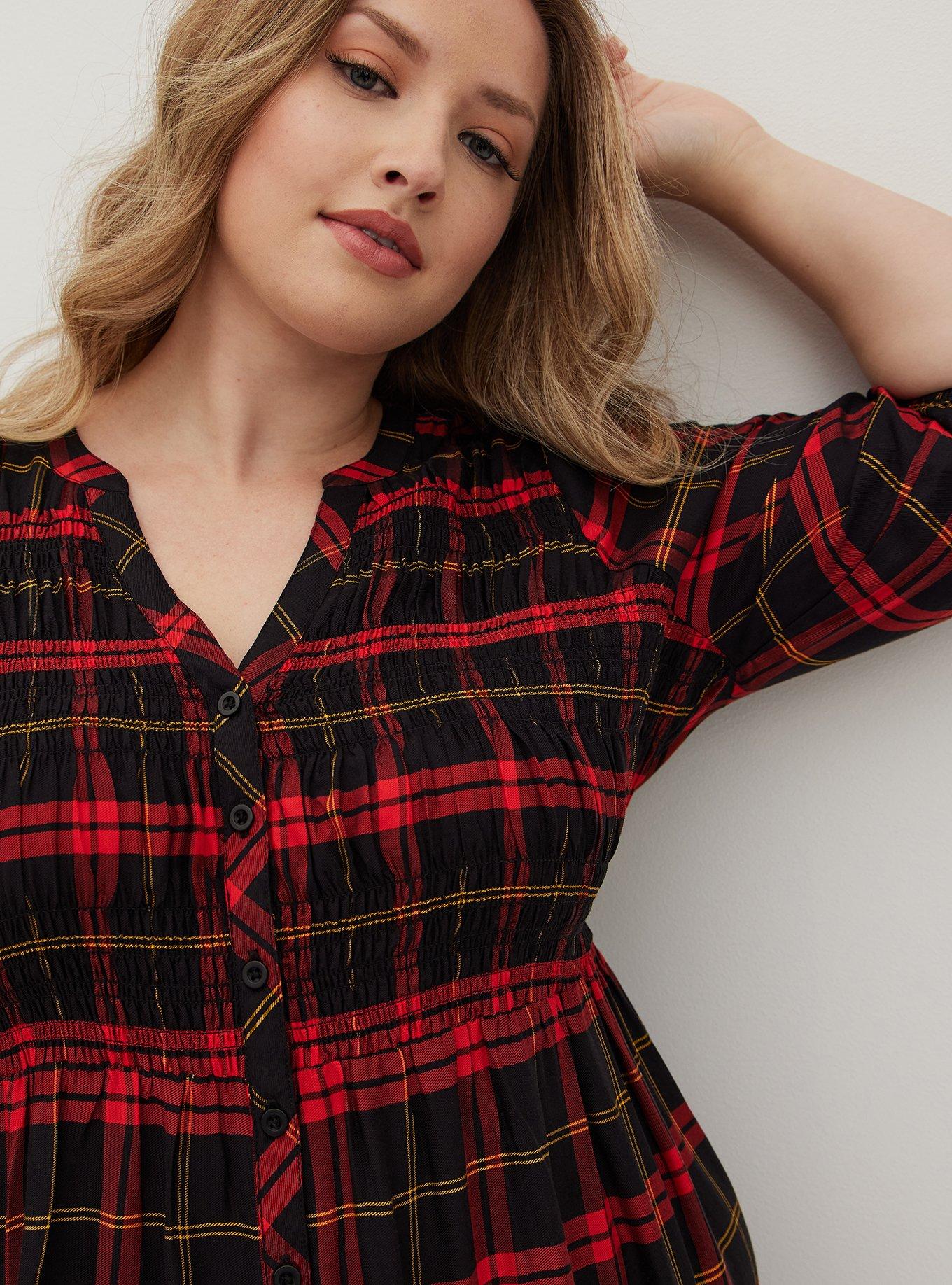 Torrid plaid outlet dress