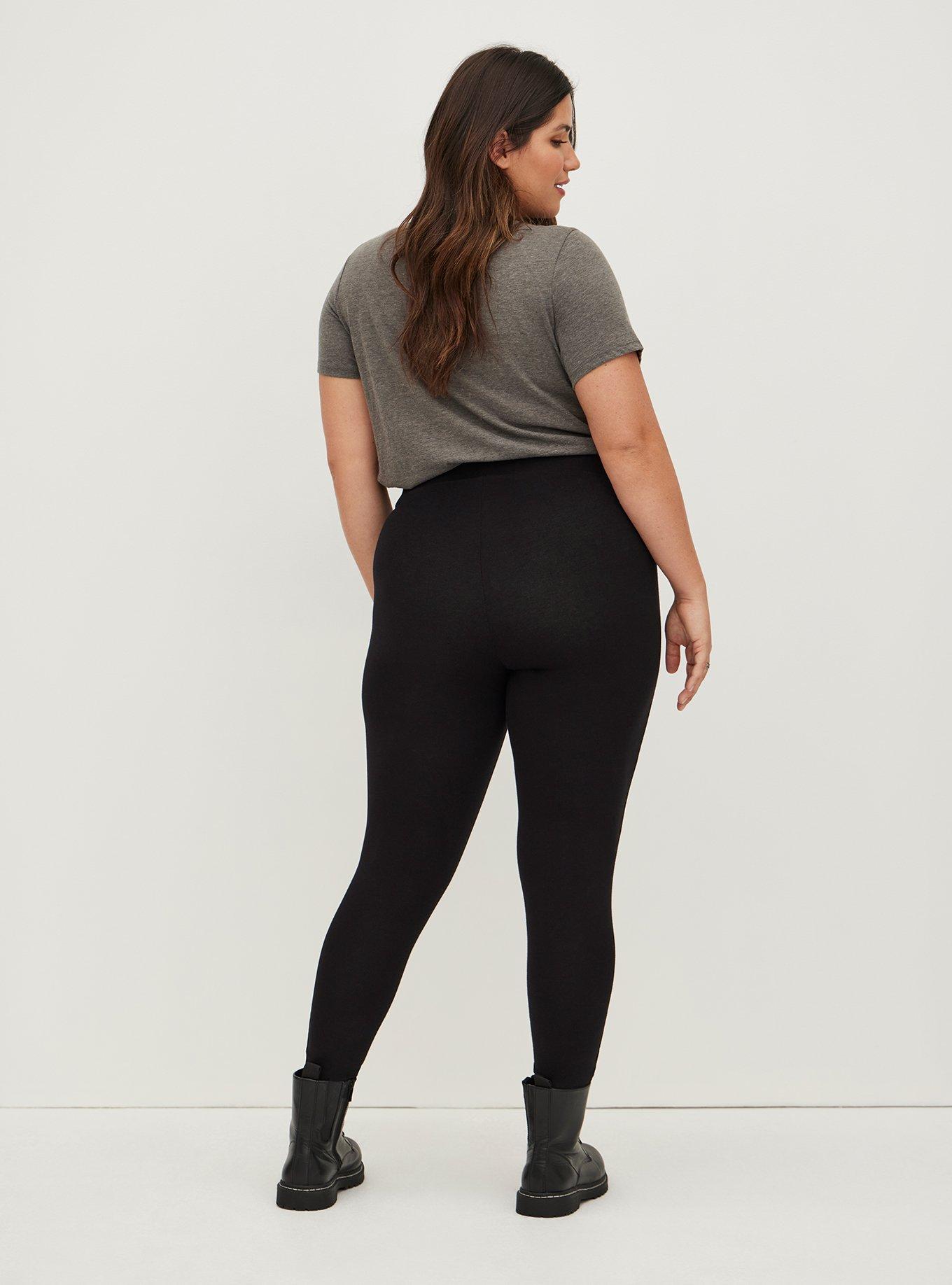 Plus size slashed leggings best sale