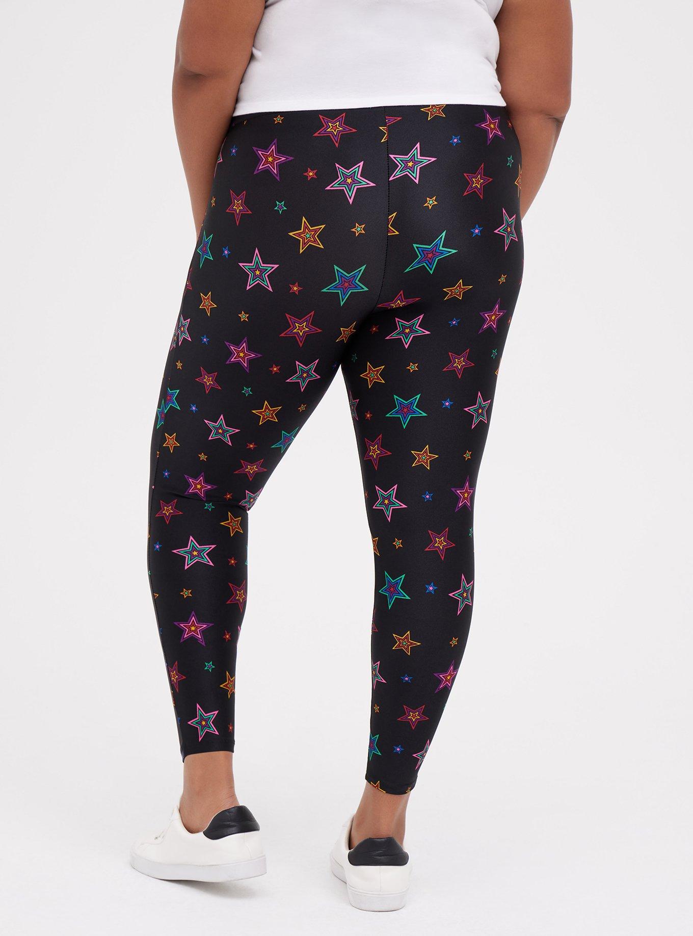 Buttery Smooth Spiral Stars and Stripes Plus Size Leggings