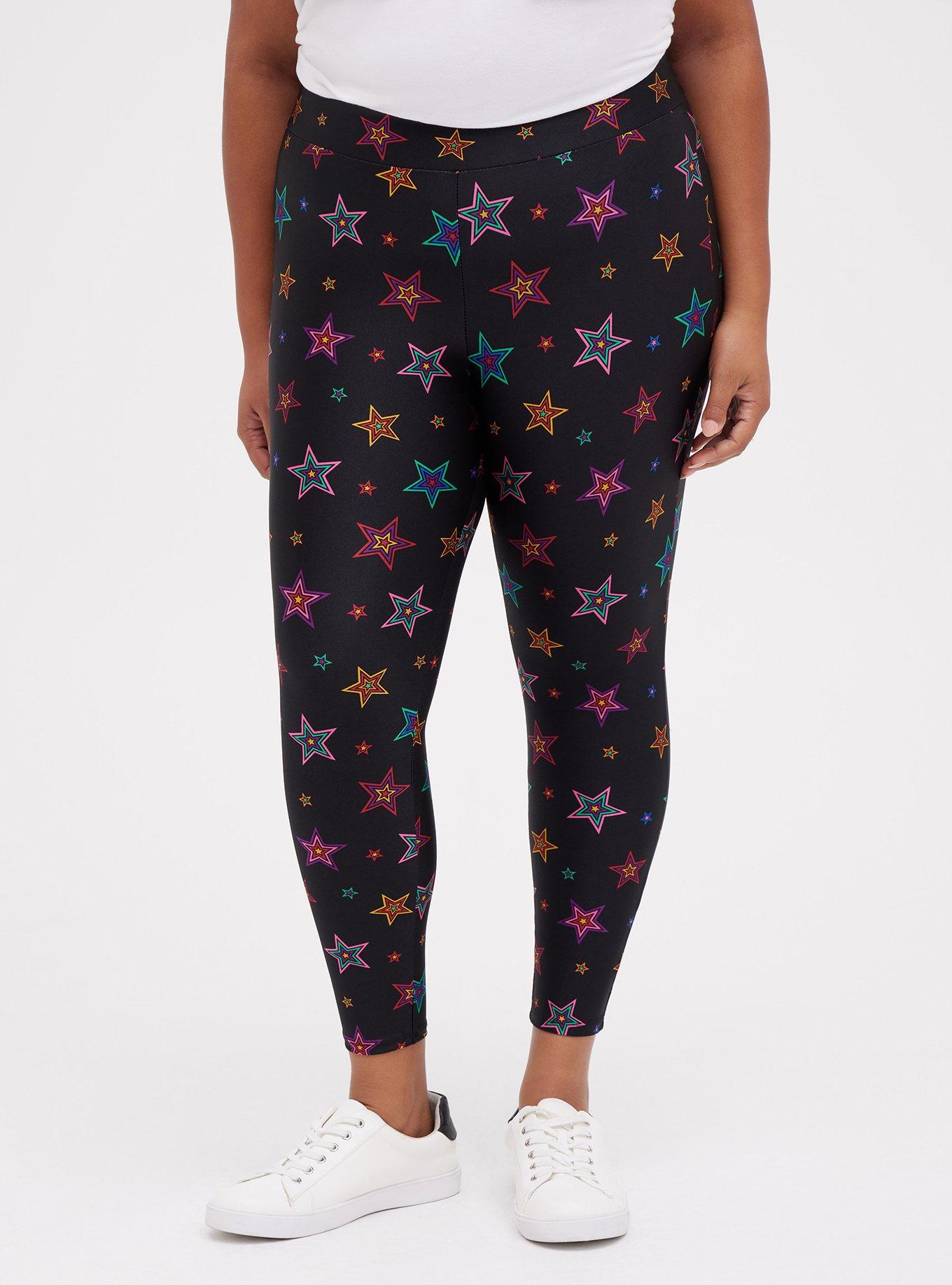 Ladies 3/4 Length Microtex Leggings - A Star Leotards