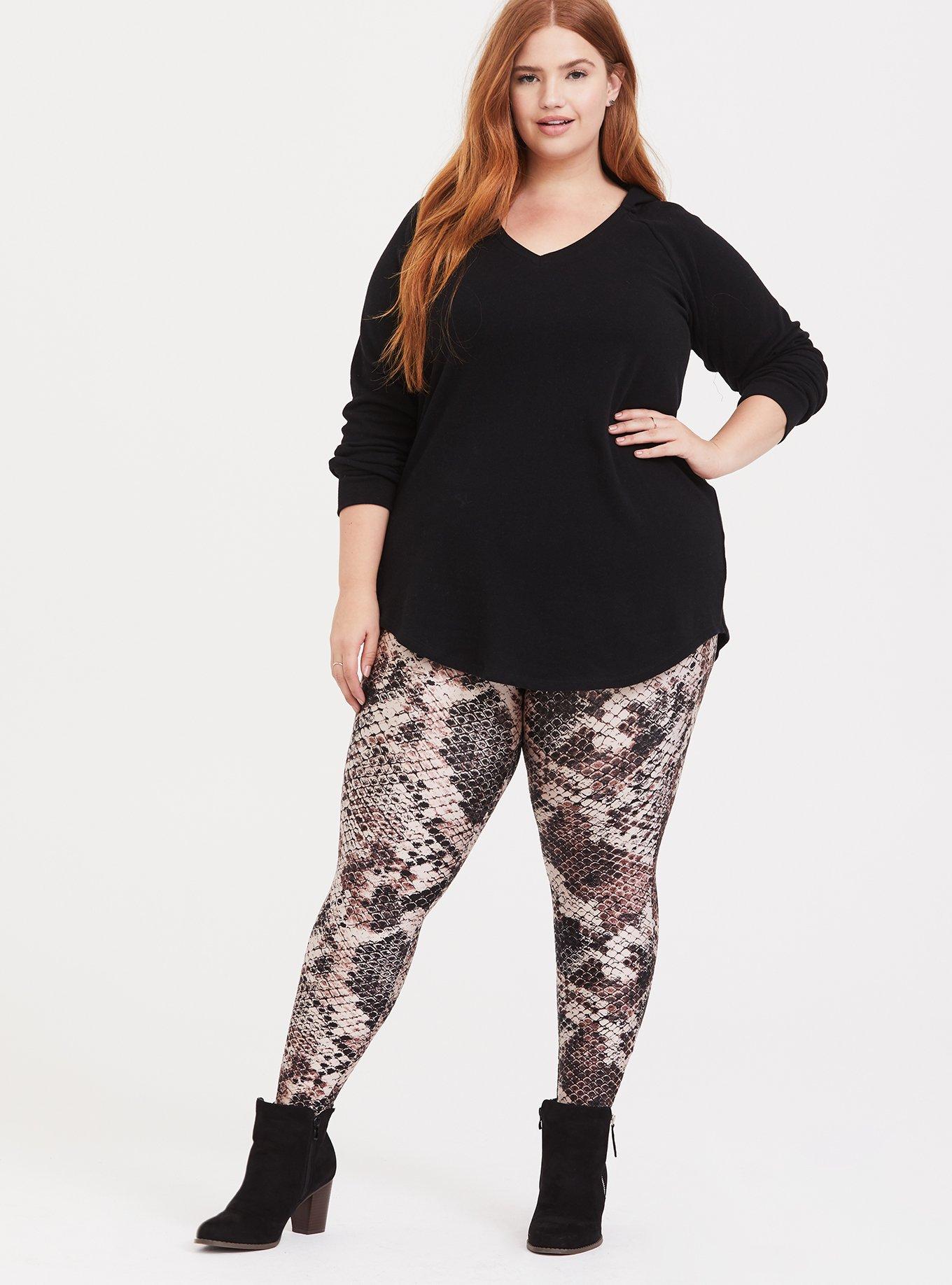 Plus Size - Full Length Signature Waist Ankle Dip Legging - Torrid