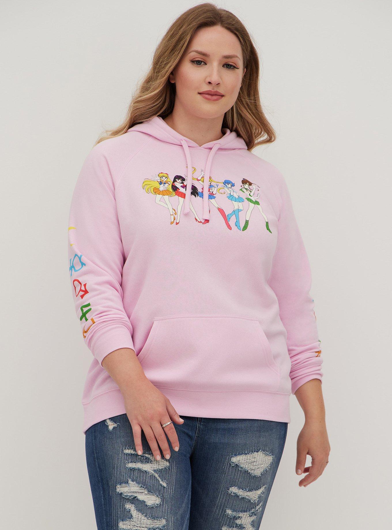 Sailor moon hoodie store plus size