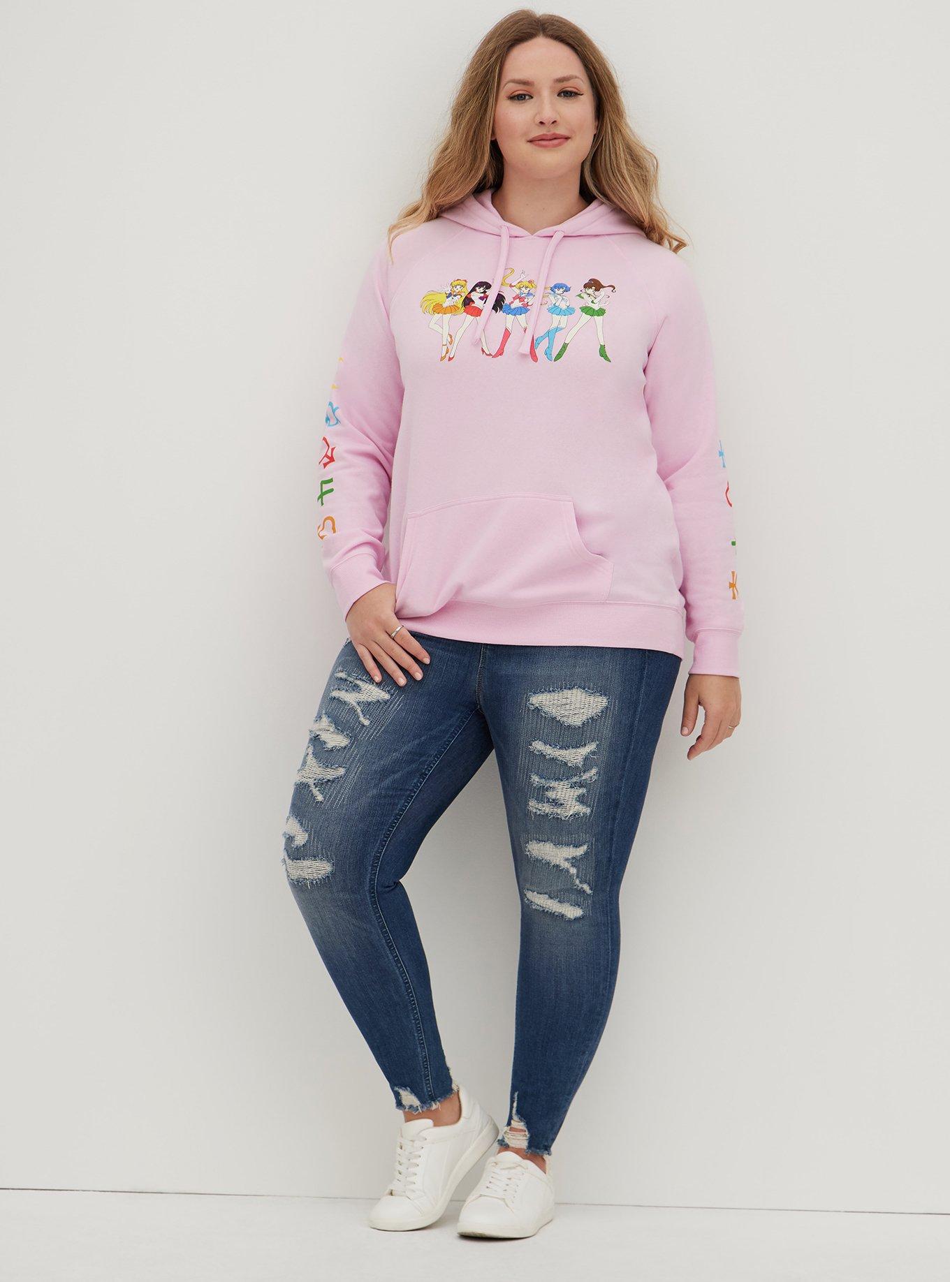 Sailor moon 2025 hoodie plus size