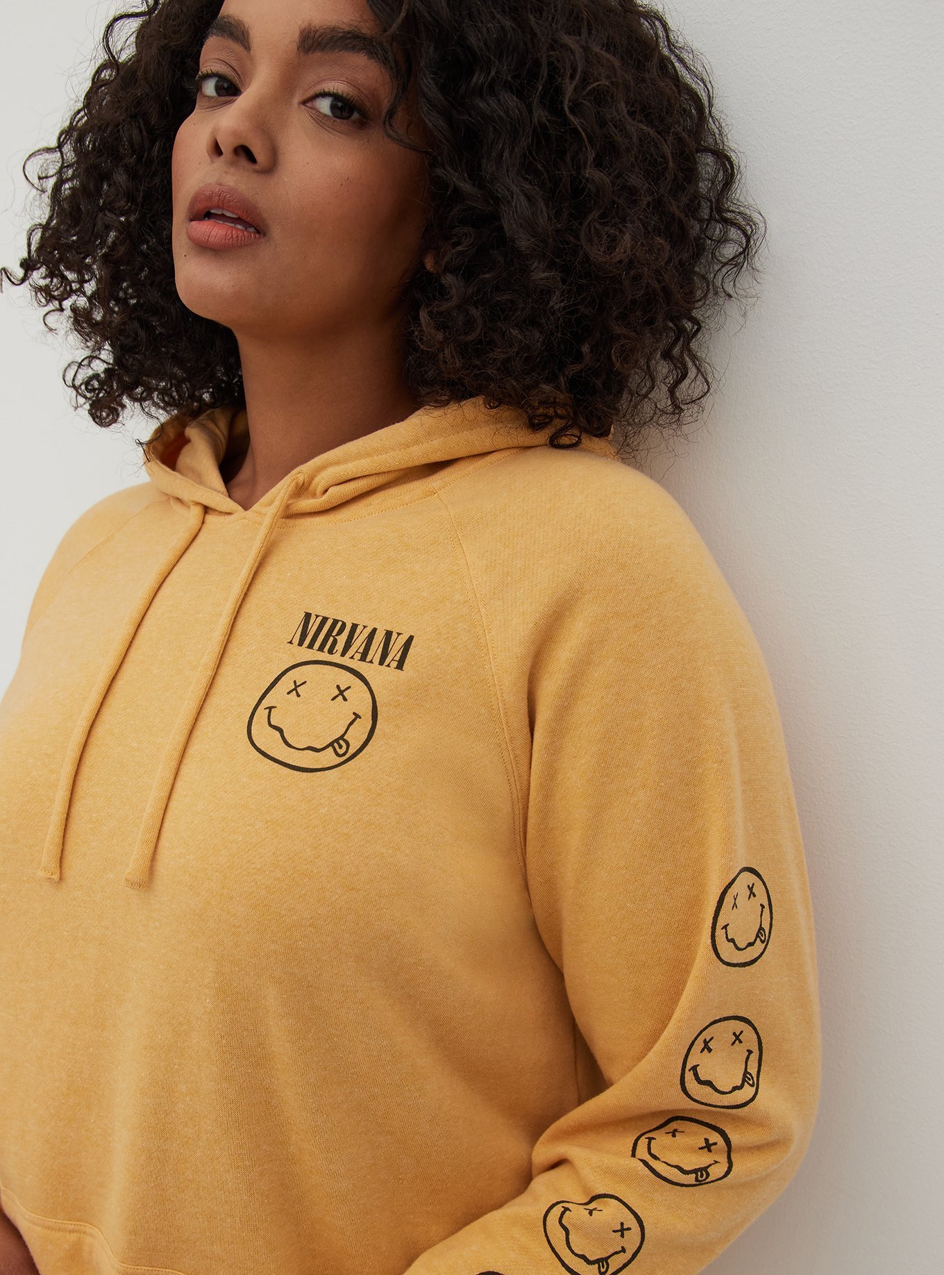 Plus Size - Hoodie - Cozy Fleece Nirvana Smile - Torrid