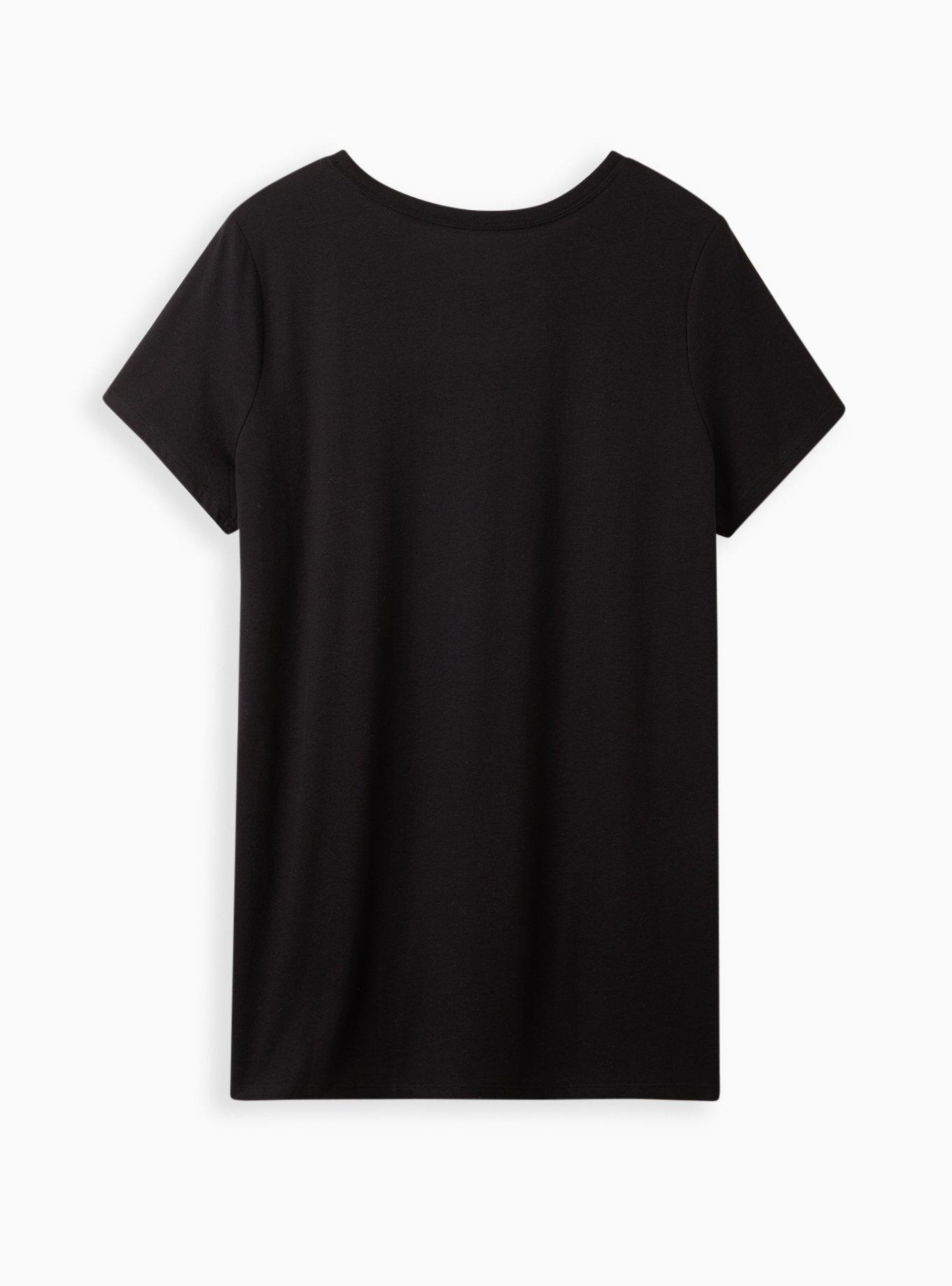 Plus Size Tunic Tee - Wu Tang Clan Black , DEEP BLACK, alternate