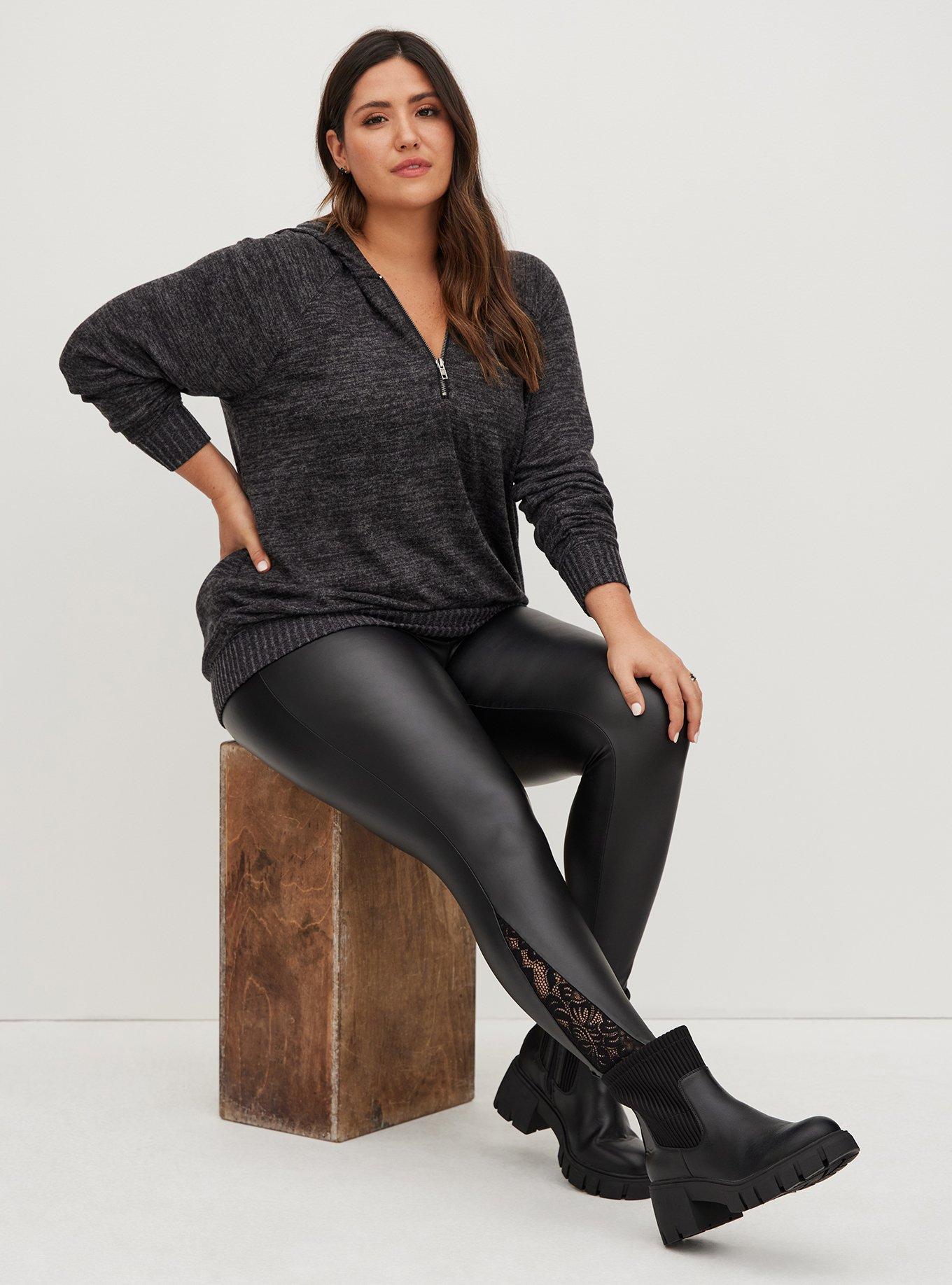 Super Soft Plush Zip Up Hoodie, DEEP BLACK, alternate