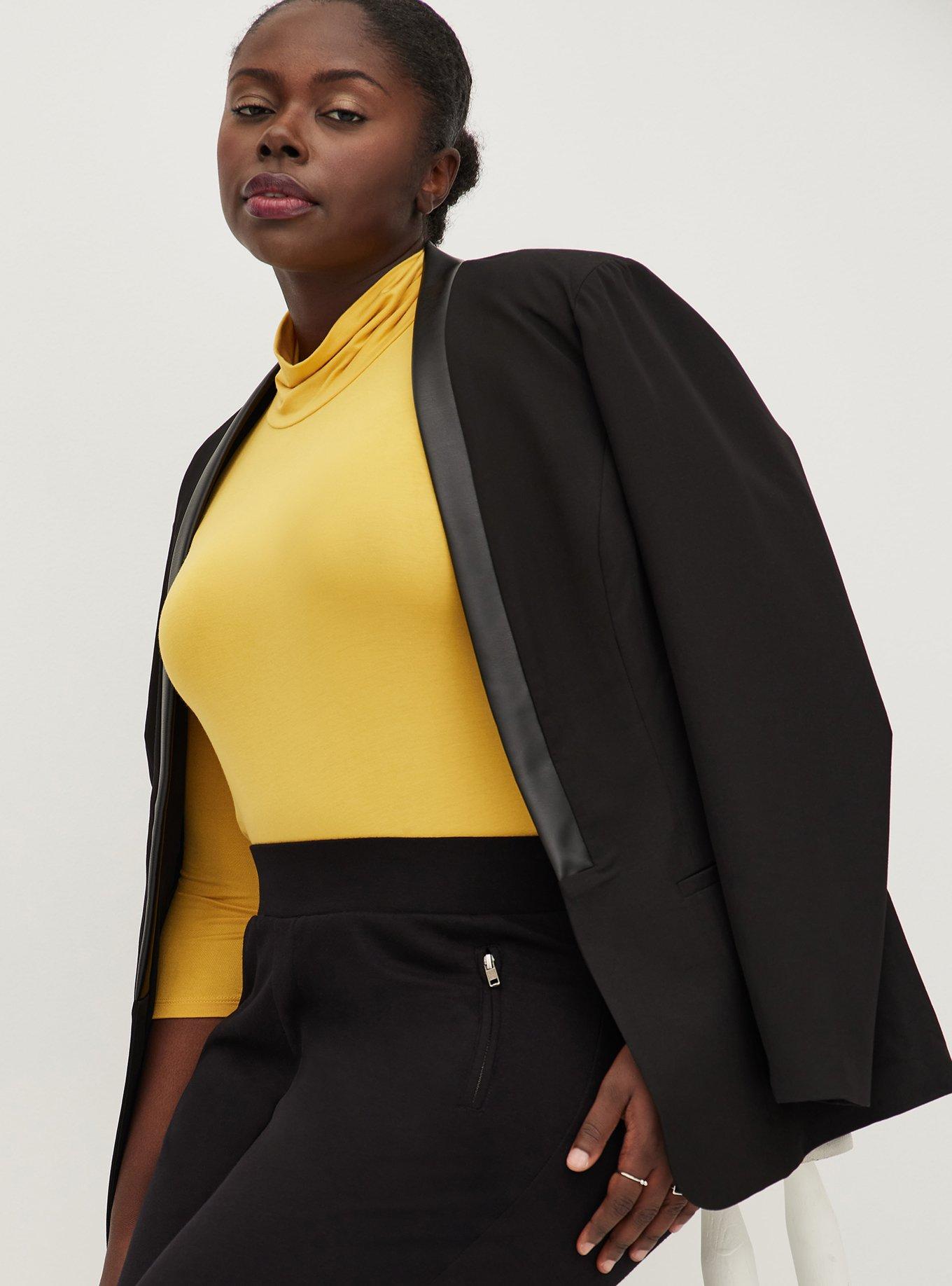 Plus size yellow turtleneck best sale