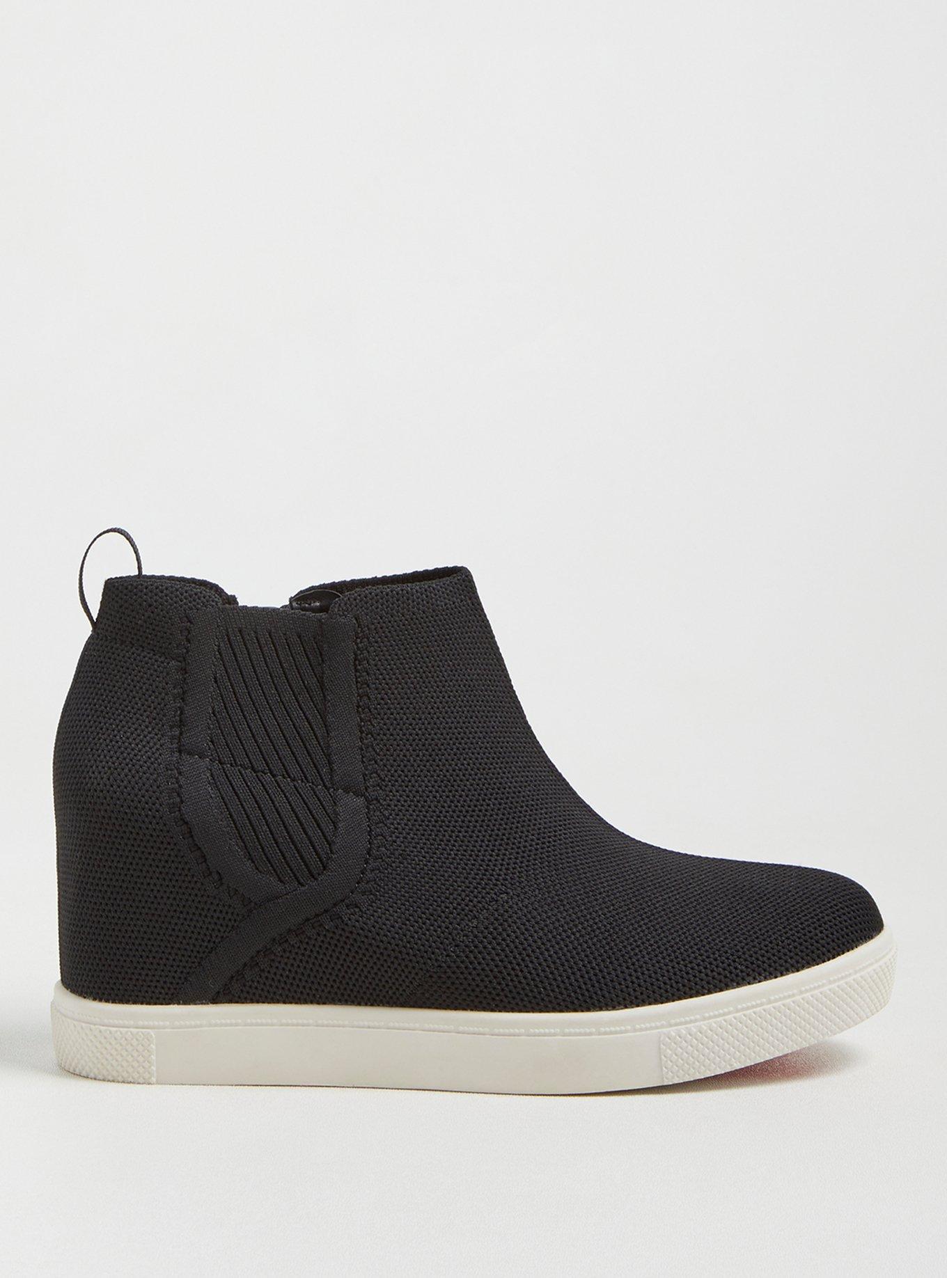 Knit Sneaker Wedge (WW), BLACK, alternate