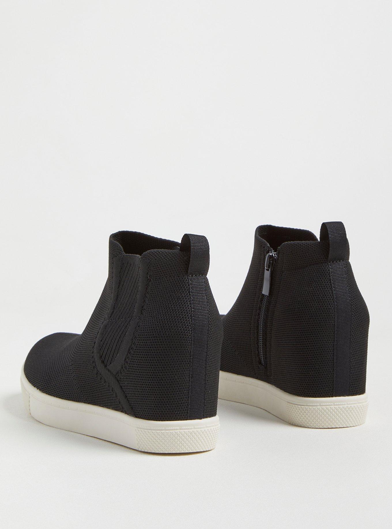 Knit Sneaker Wedge (WW), BLACK, alternate