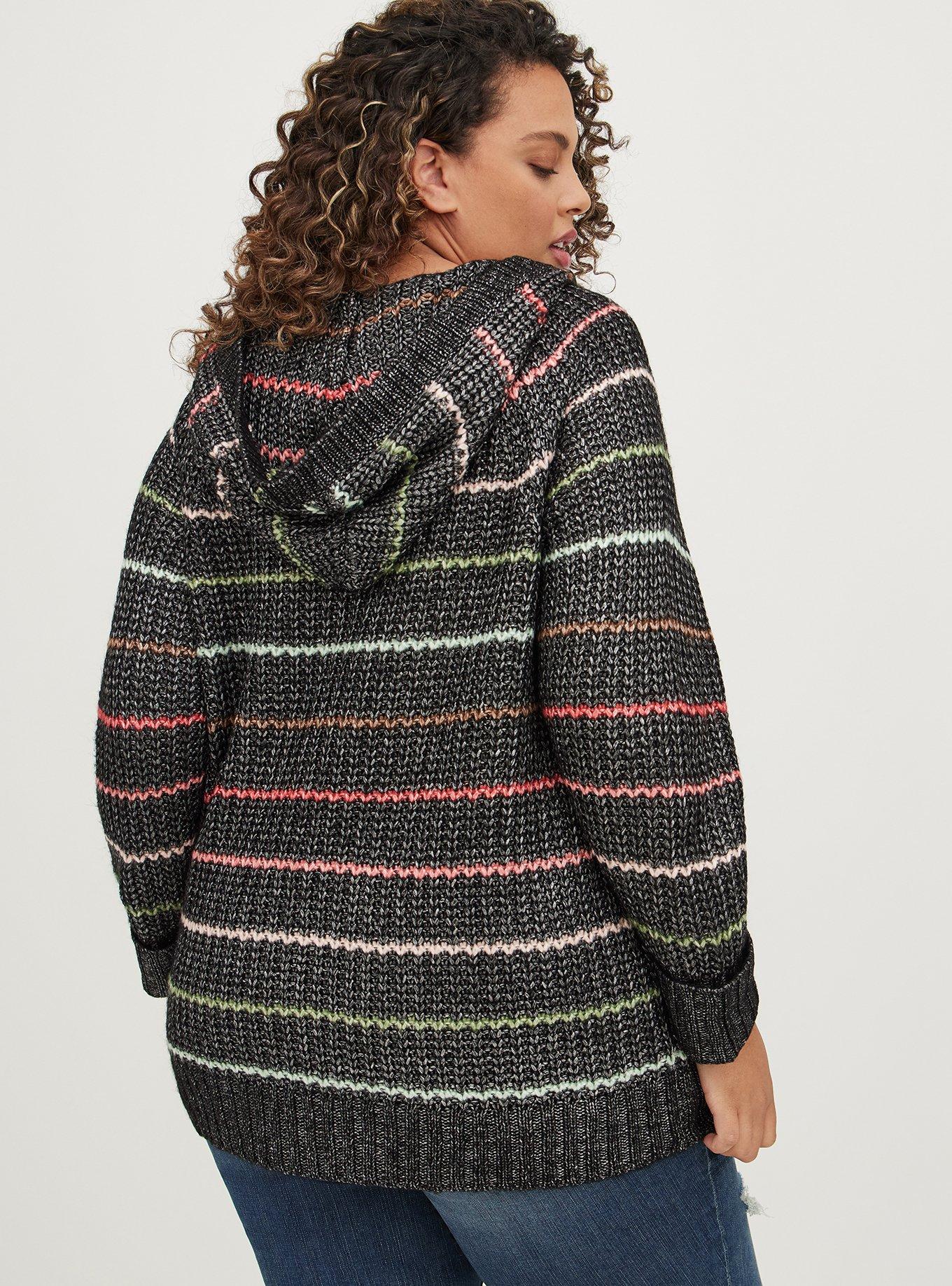 Plus Size - Chunky Pullover Hooded Raglan Sweater - Torrid