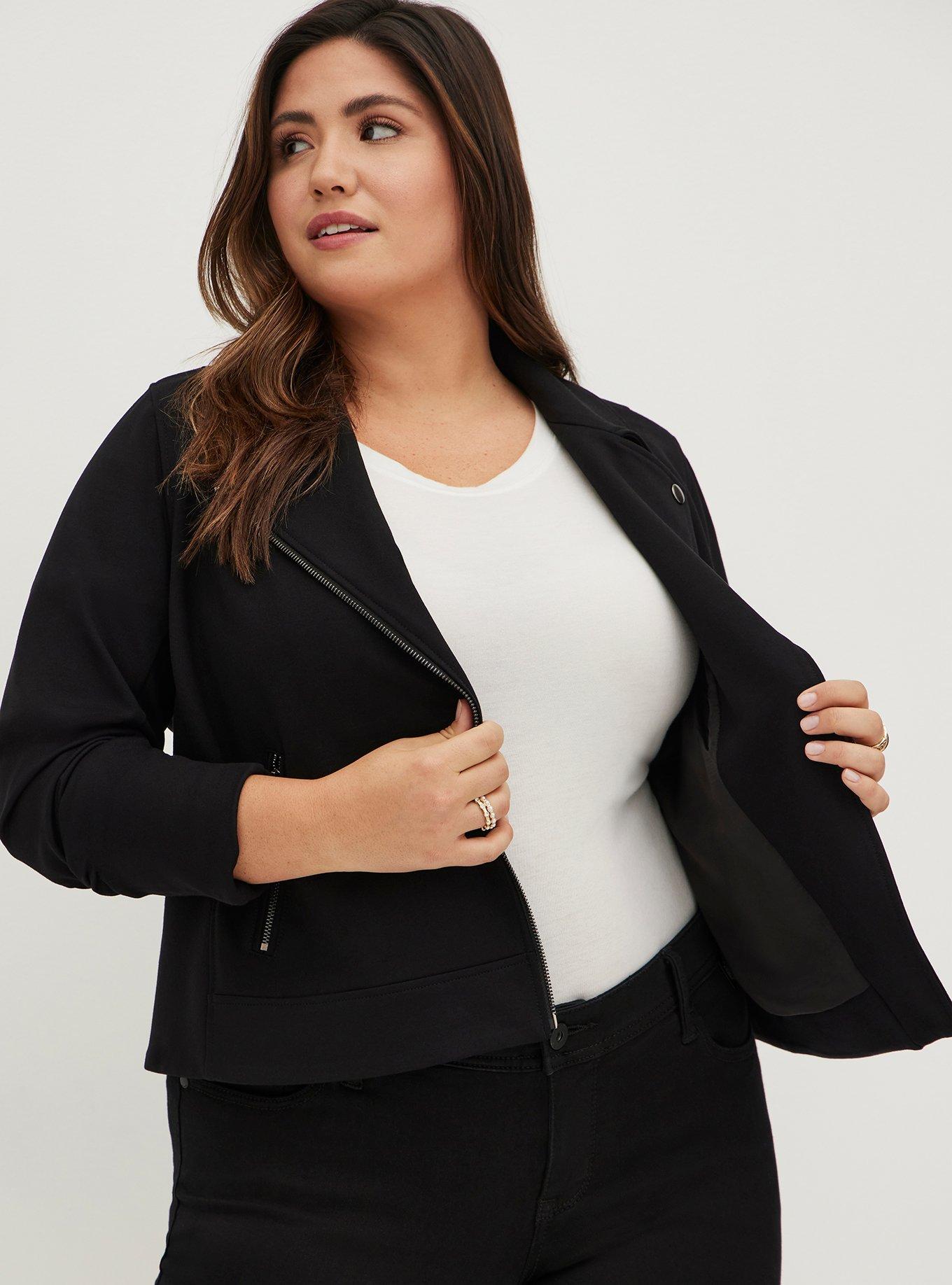 Long Line Jacket in Luxe Ponte