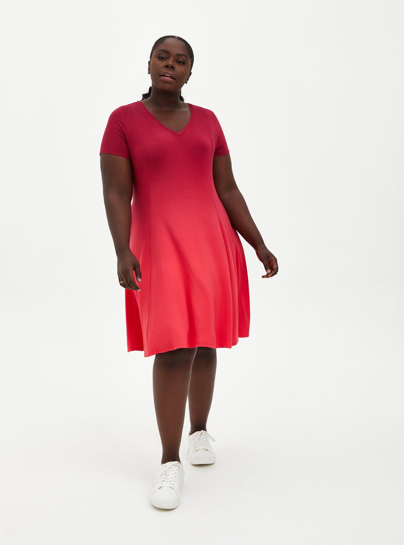 Plus Size - Mini Super Soft Trapeze Dress - Torrid