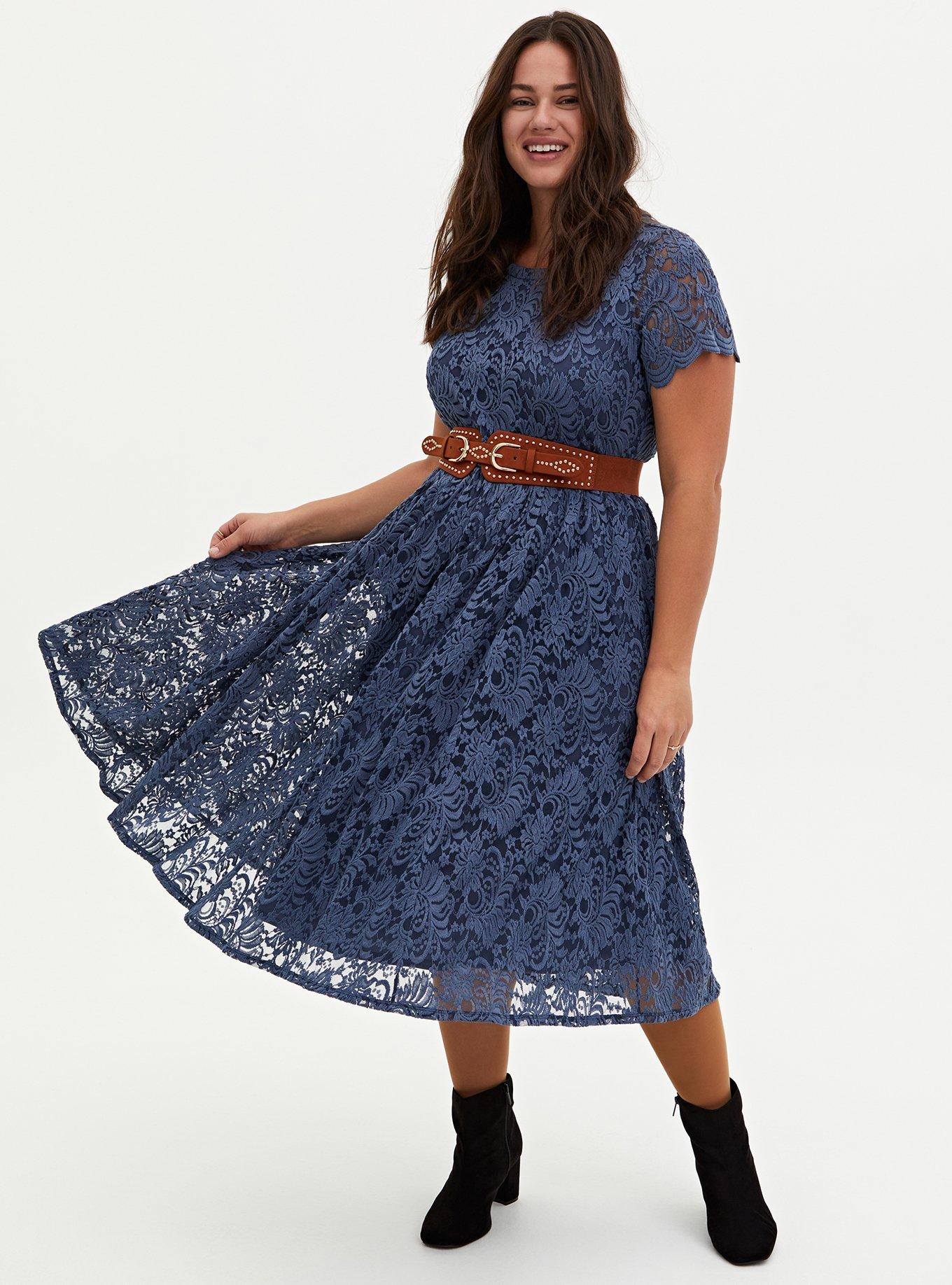 Colorado Denim Midi Dress, Washed Indigo