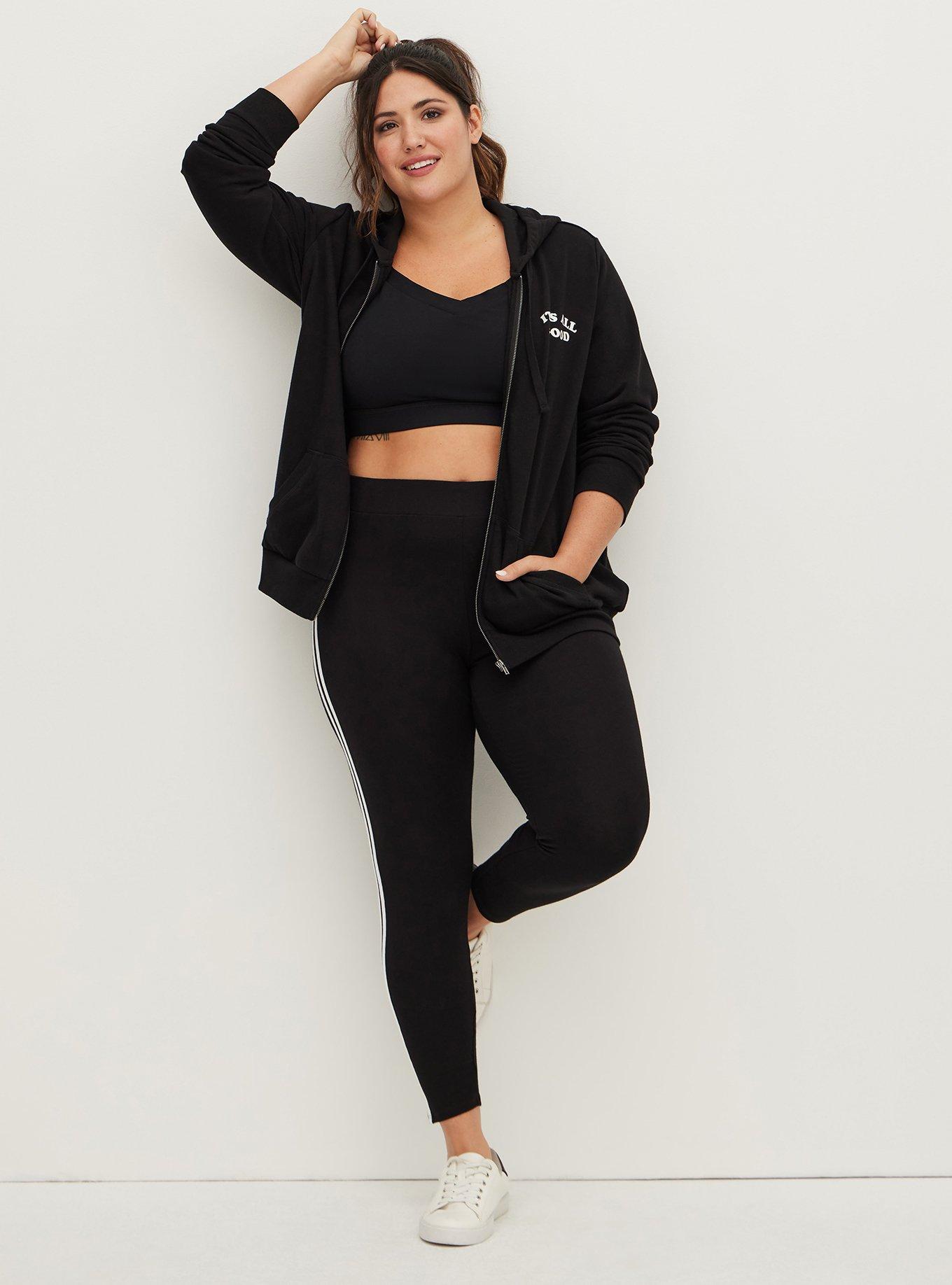 Zip Hoodie - Cozy Fleece It's All Good Black, DEEP BLACK, alternate