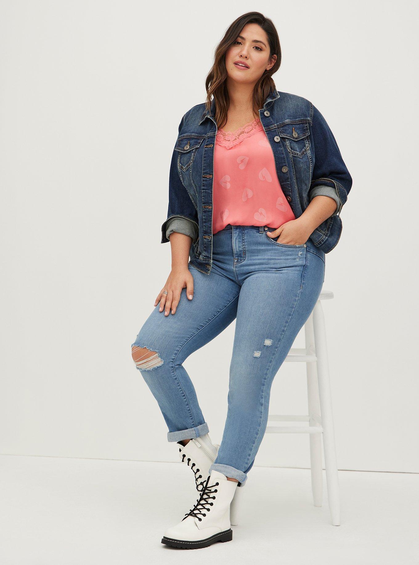 Swing Cami - Jacquard Hearts Pink, PINK HEARTS, alternate