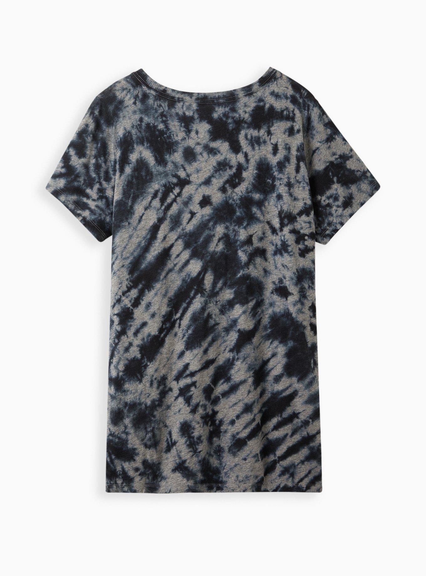 Plus Size Tunic Tee - Dreamer Tie-Dye Black, TIE DYE BLACK, alternate