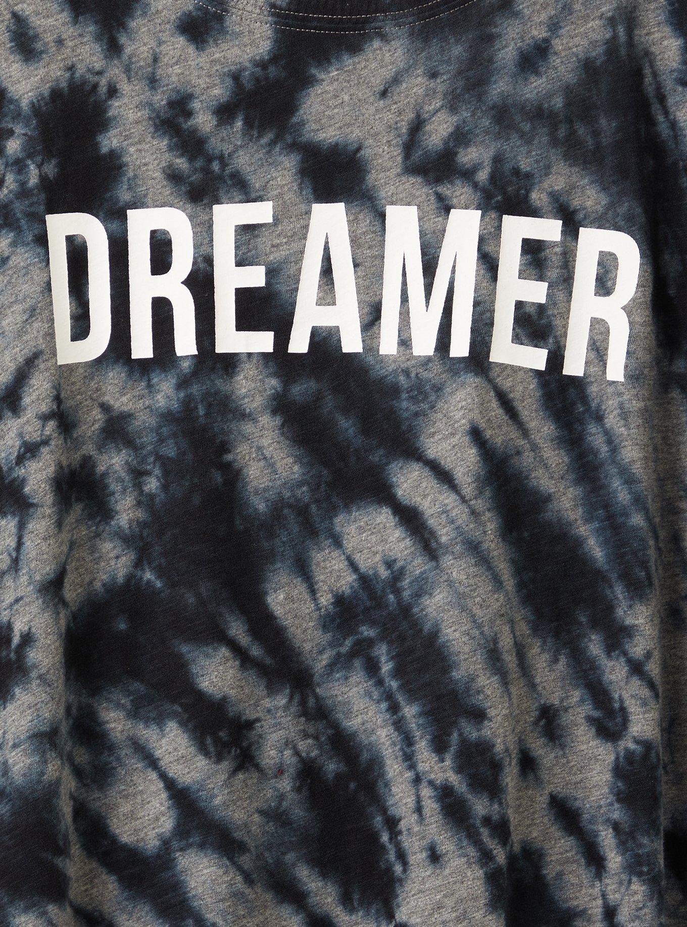 Plus Size Tunic Tee - Dreamer Tie-Dye Black, TIE DYE BLACK, alternate