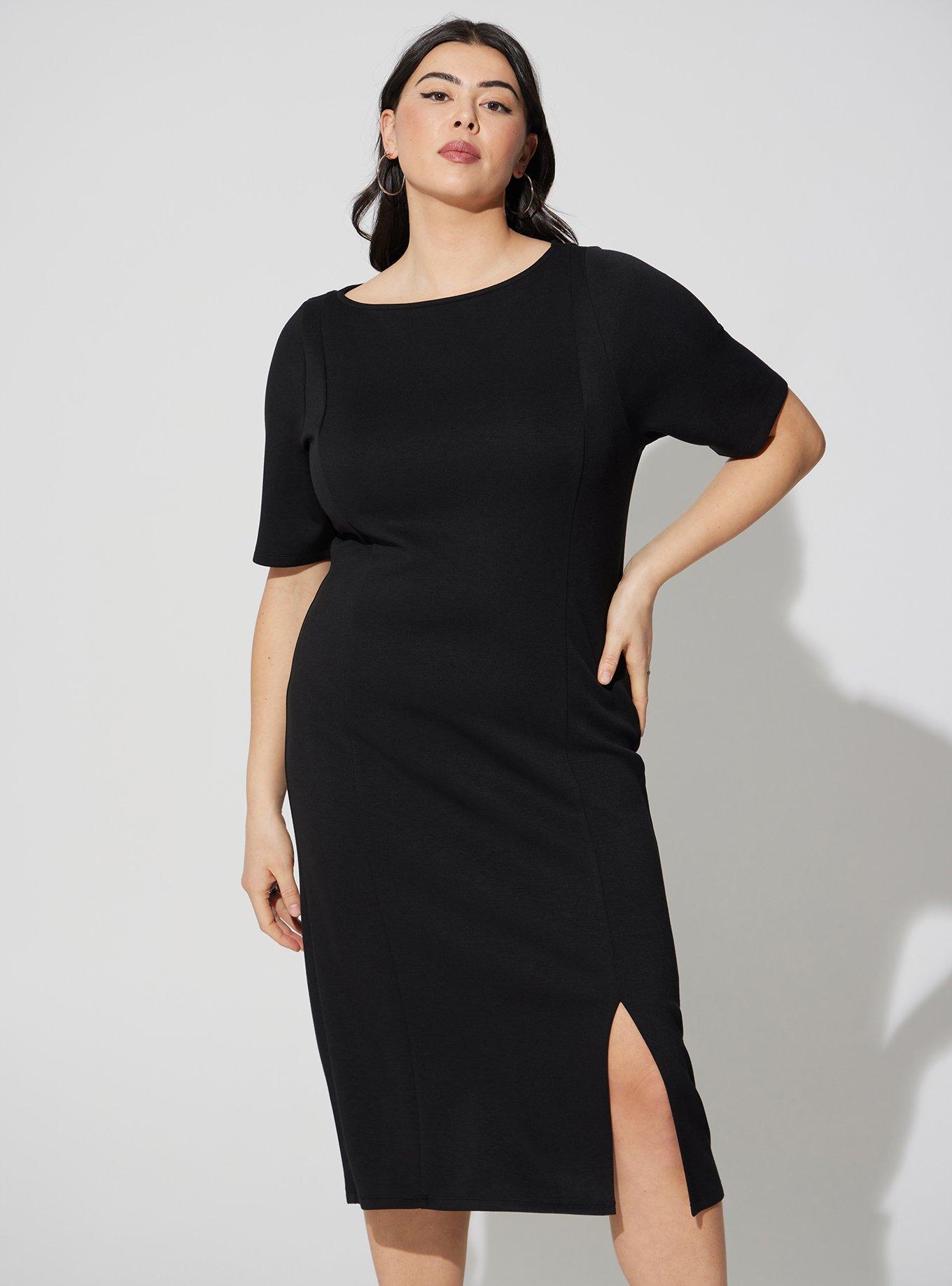 Plus Size - Midi Studio Cupro Bodycon Dress - Torrid