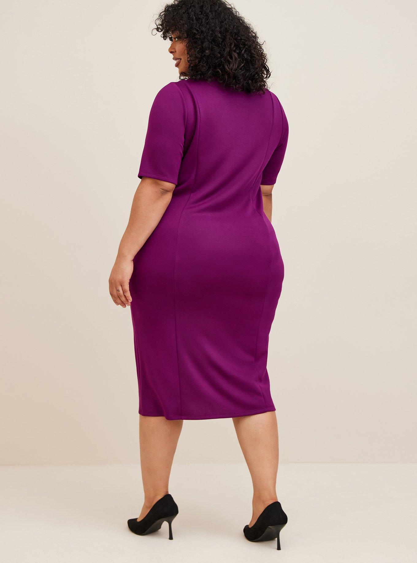 Plus Size - Midi Studio Cupro Bodycon Dress - Torrid