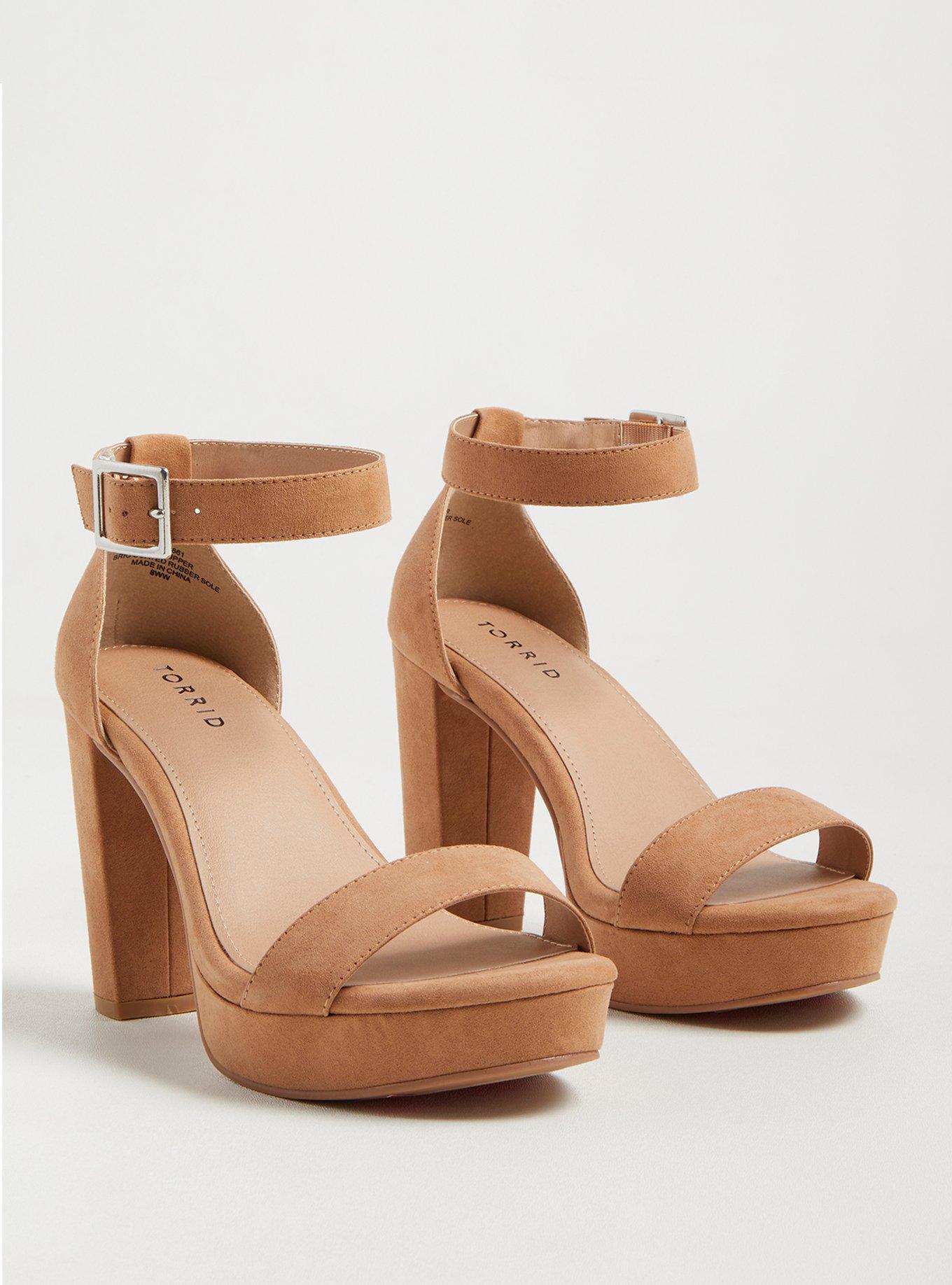 Plus Size Platform Tapered Heel Sandal WW Torrid