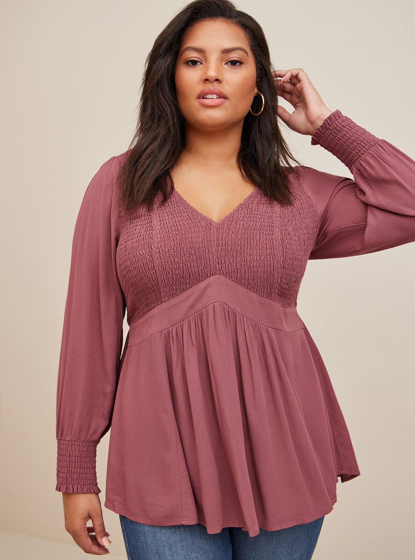 Catherine Smocked Crinkle Top main image 0
