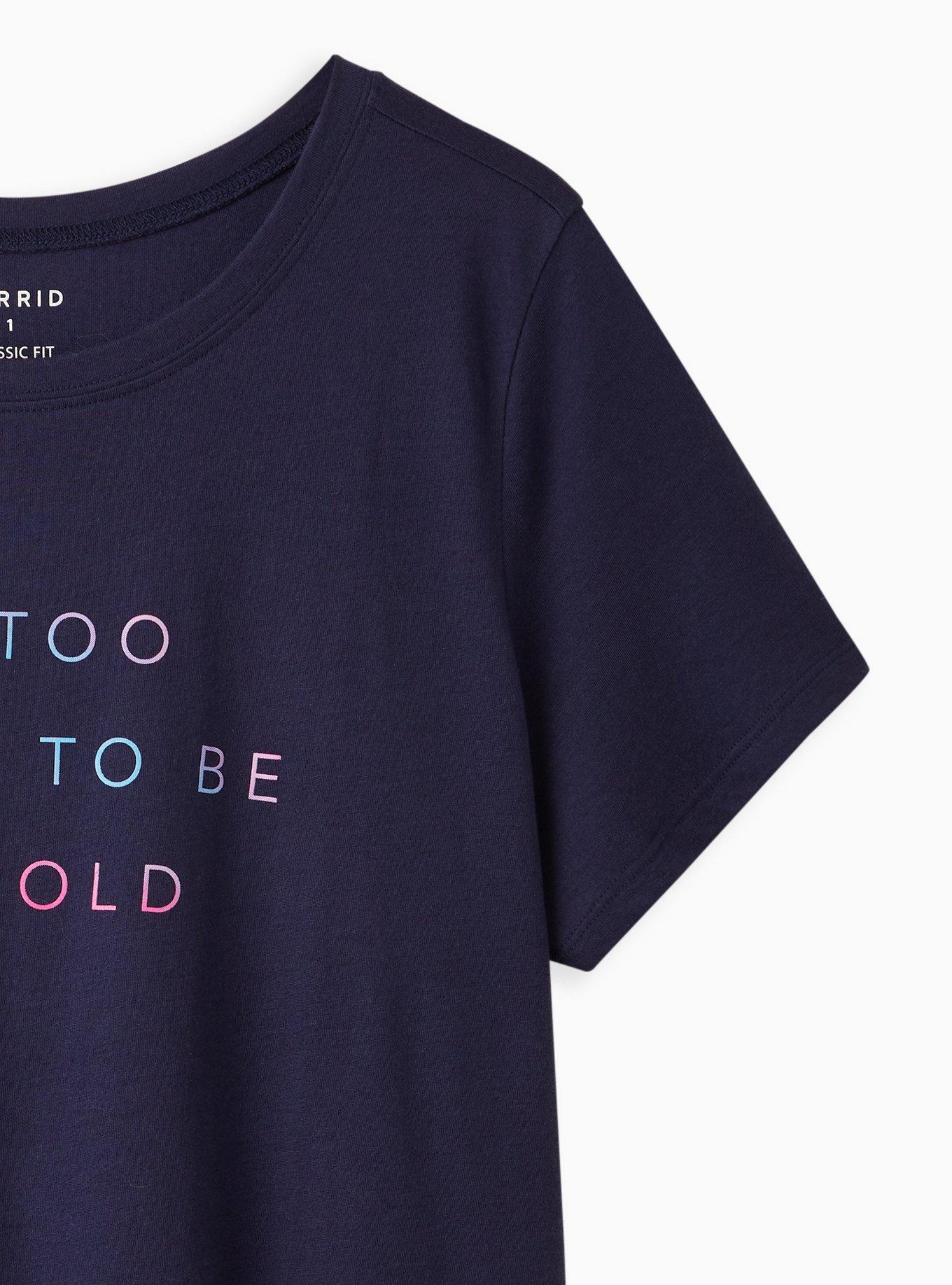 Plus Size Everyday Tee - Signature Jersey Navy Too Young, PEACOAT, alternate